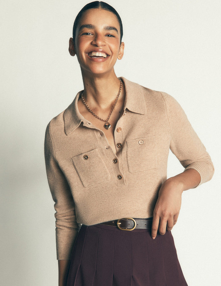 Marianne Merino Wool Sweater-Oatmeal