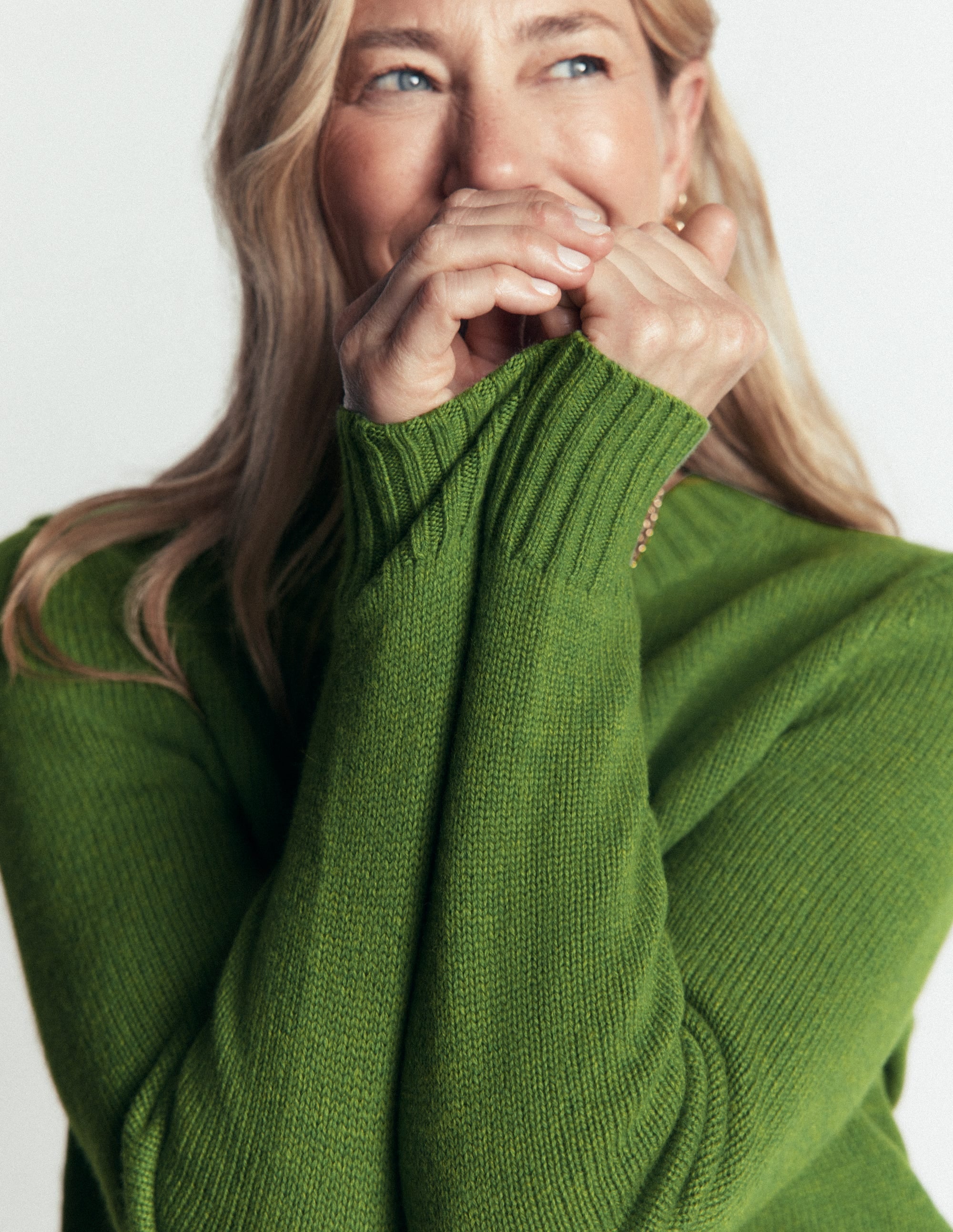 Marta Merino Wool Crew Sweater-Juicy Apple - Image 2