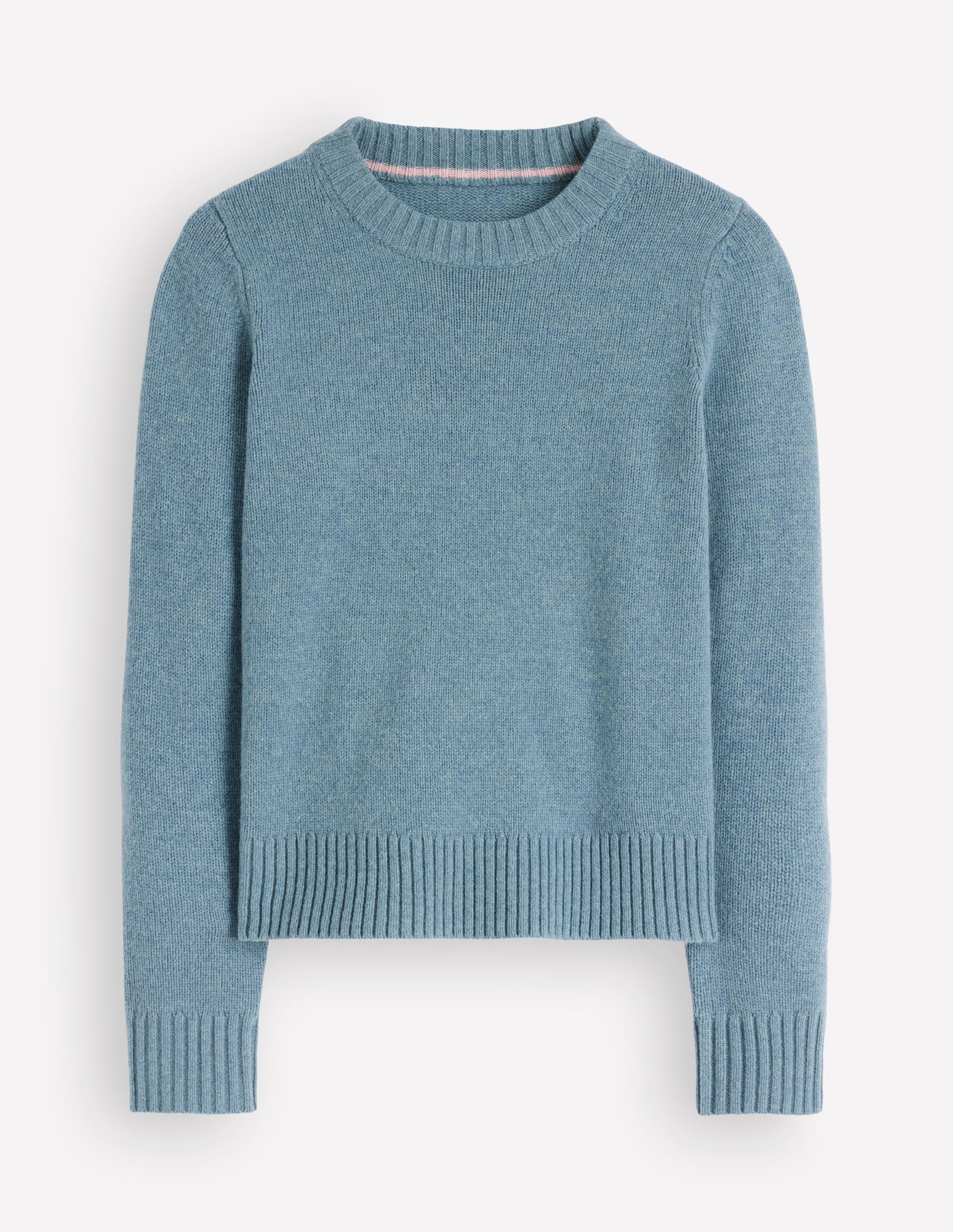Marta Merino Wool Crew Sweater-Blue Aura-6