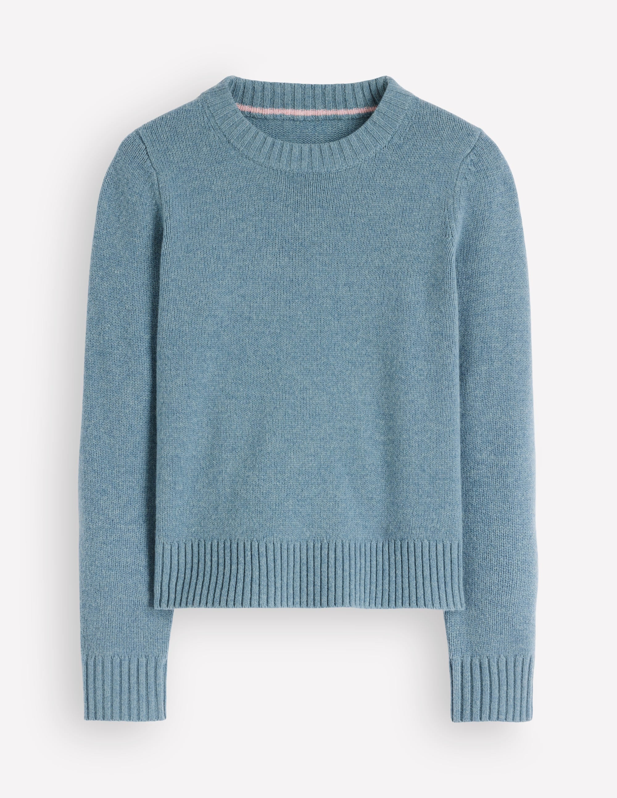 Marta Merino Wool Crew Sweater-Blue Aura - Image 6