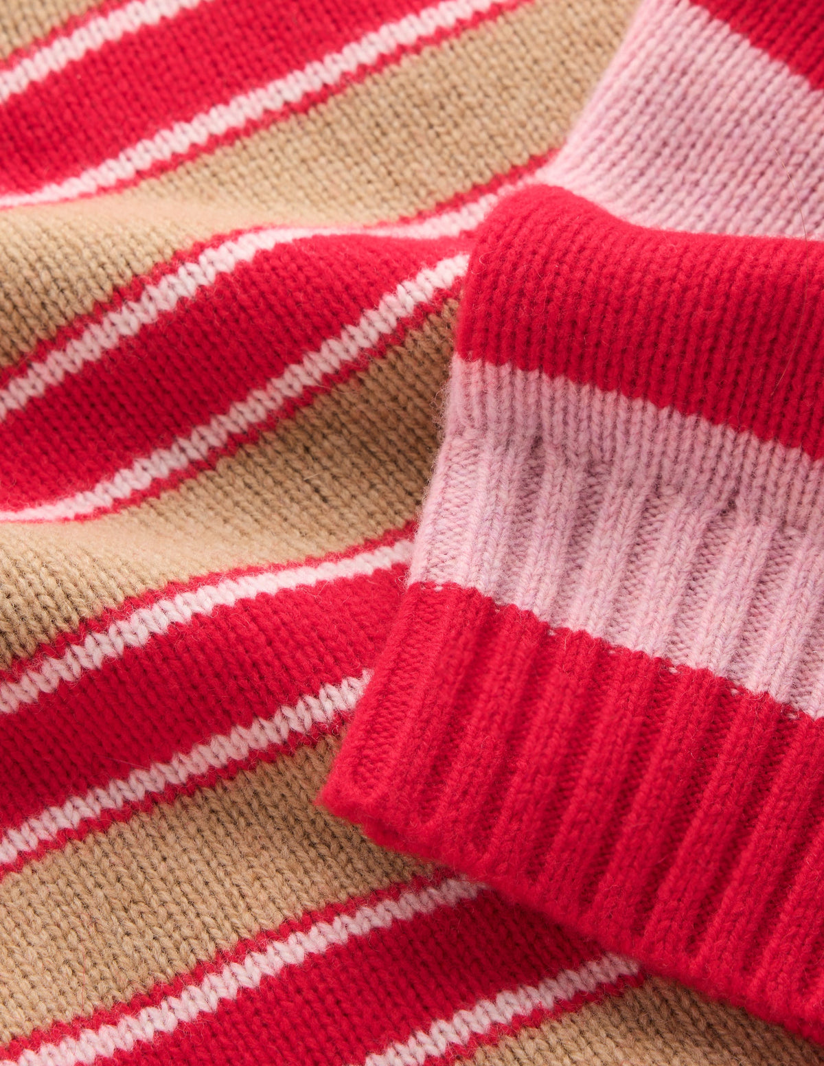 Marta Merino Wool Crew Sweater-Hotch Stripe-7