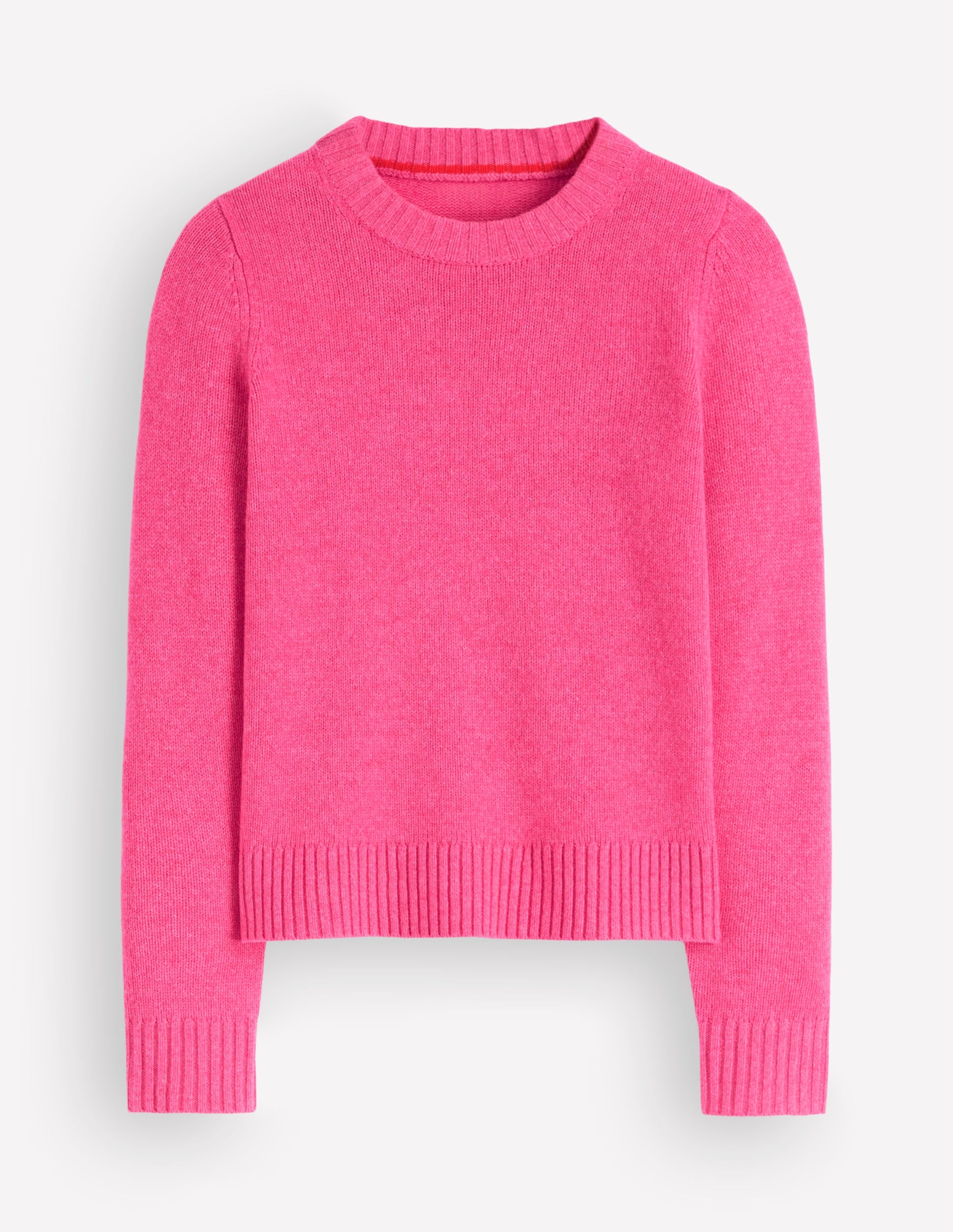 Marta Merino Wool Crew Sweater-Pink Power - Image 6