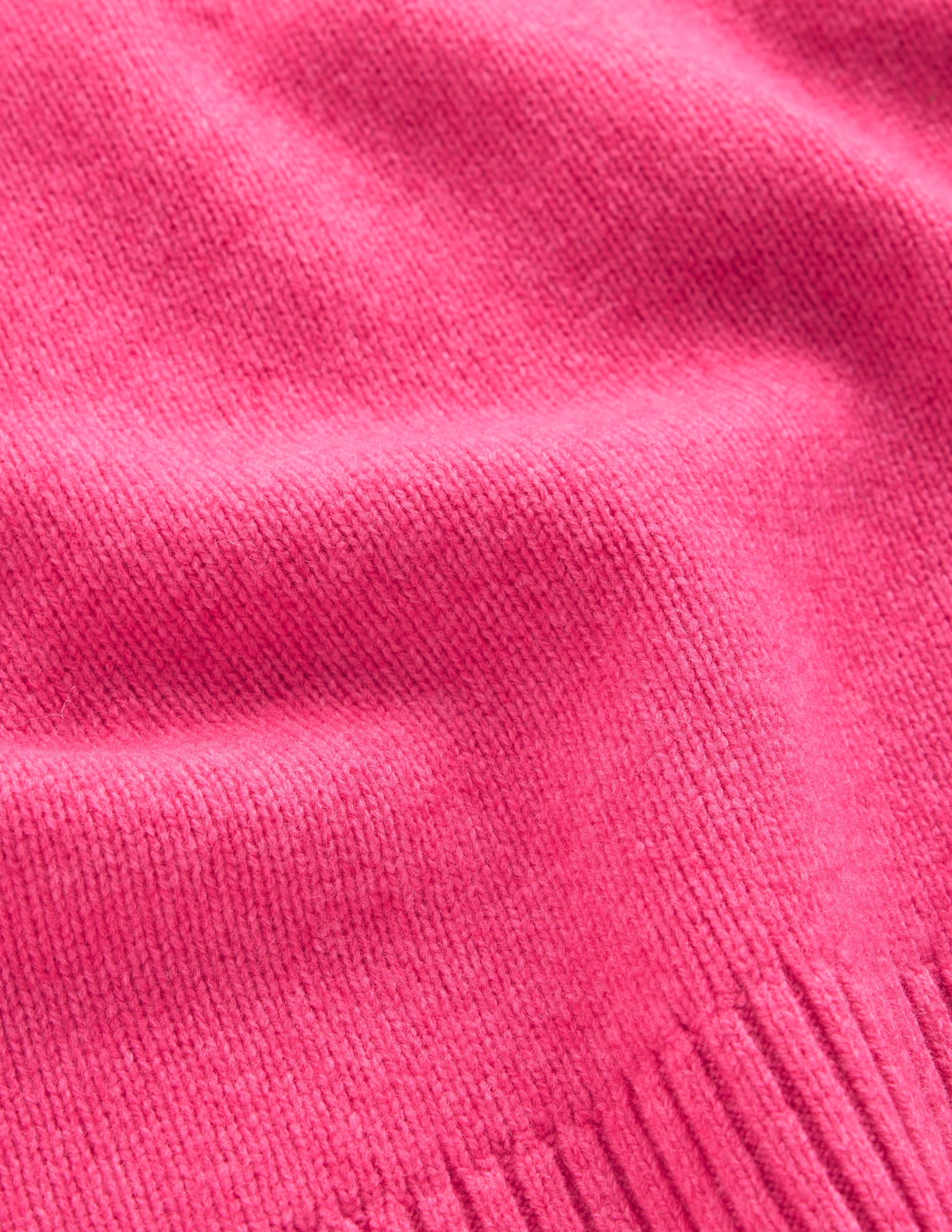 Marta Merino Wool Crew Sweater-Pink Power - Image 7