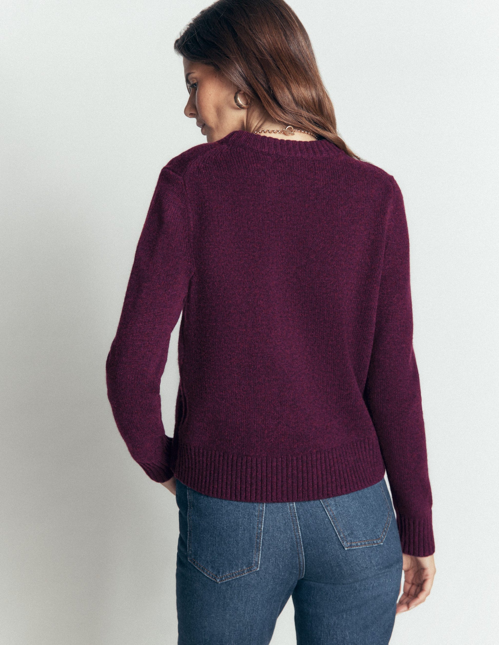 Marta Merino Wool Crew Sweater-Potent Purple-3