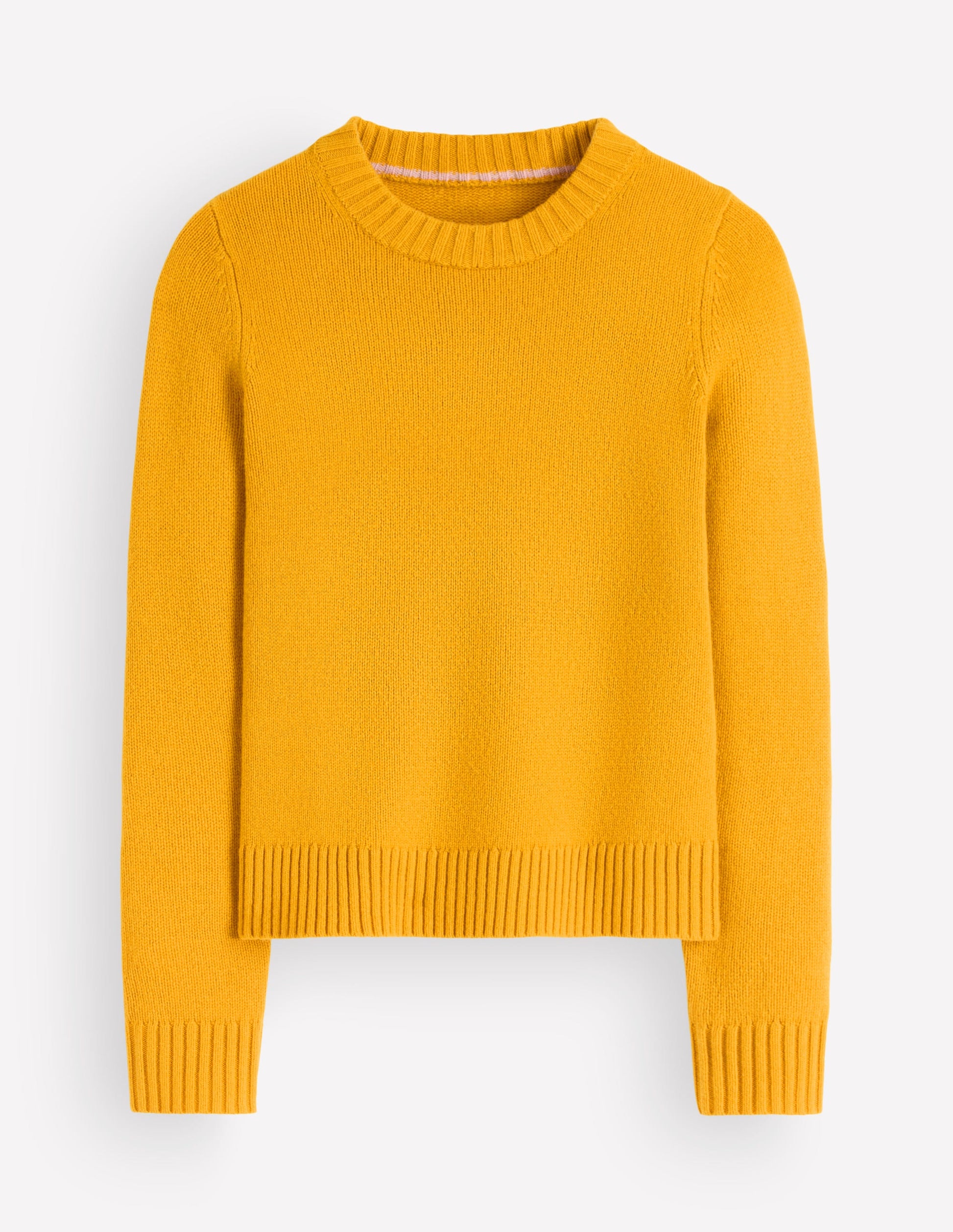 Marta Merino Wool Crew Sweater-Honey Yellow-7
