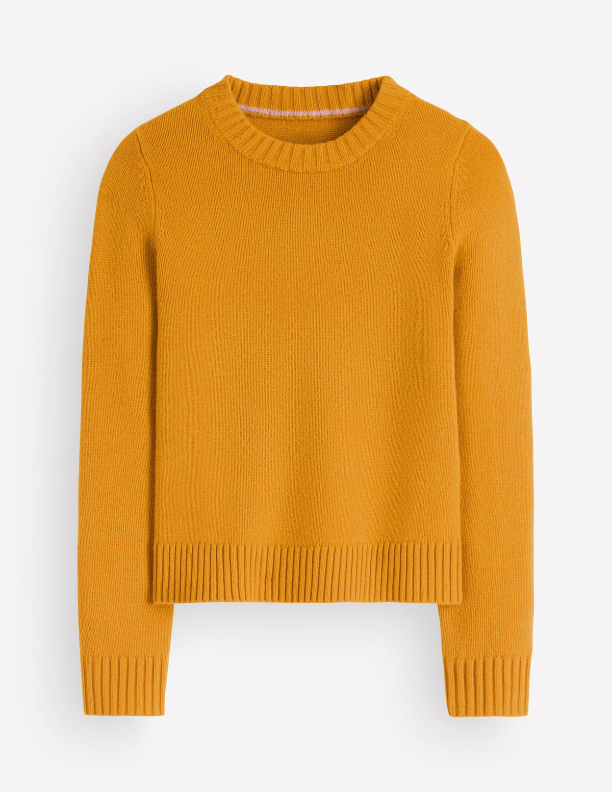 Marta Merino Wool Crew Sweater-Honey Yellow - Image 7