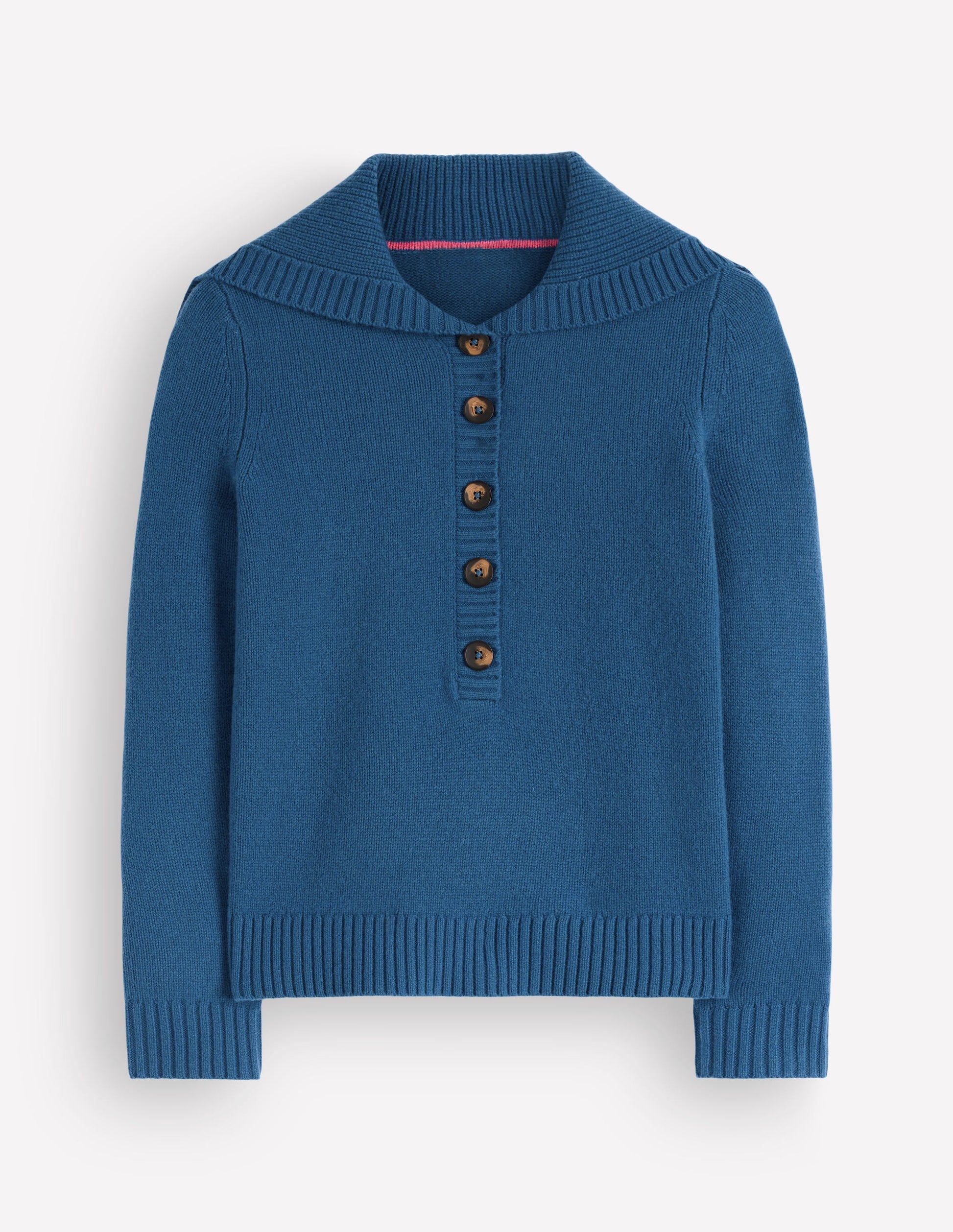 Marta Merino Wool Sailor Top-Delft Blue-6