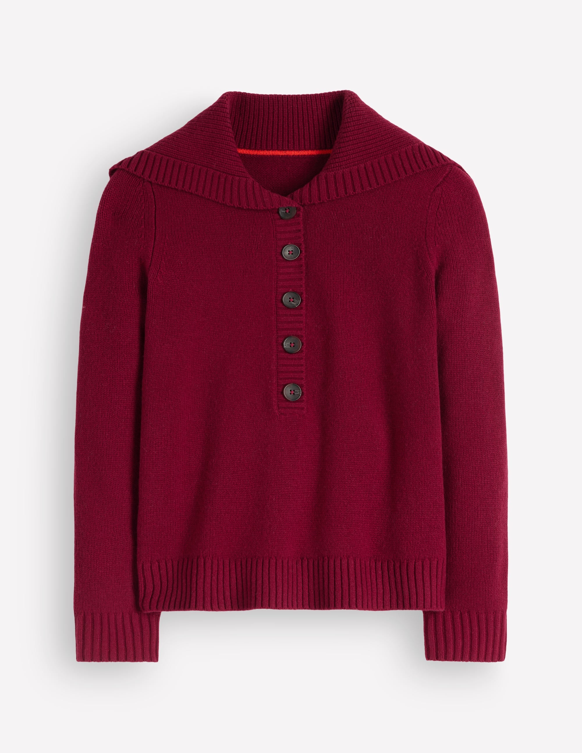 Marta Merino Wool Sailor Top-Pinotage - Image 7