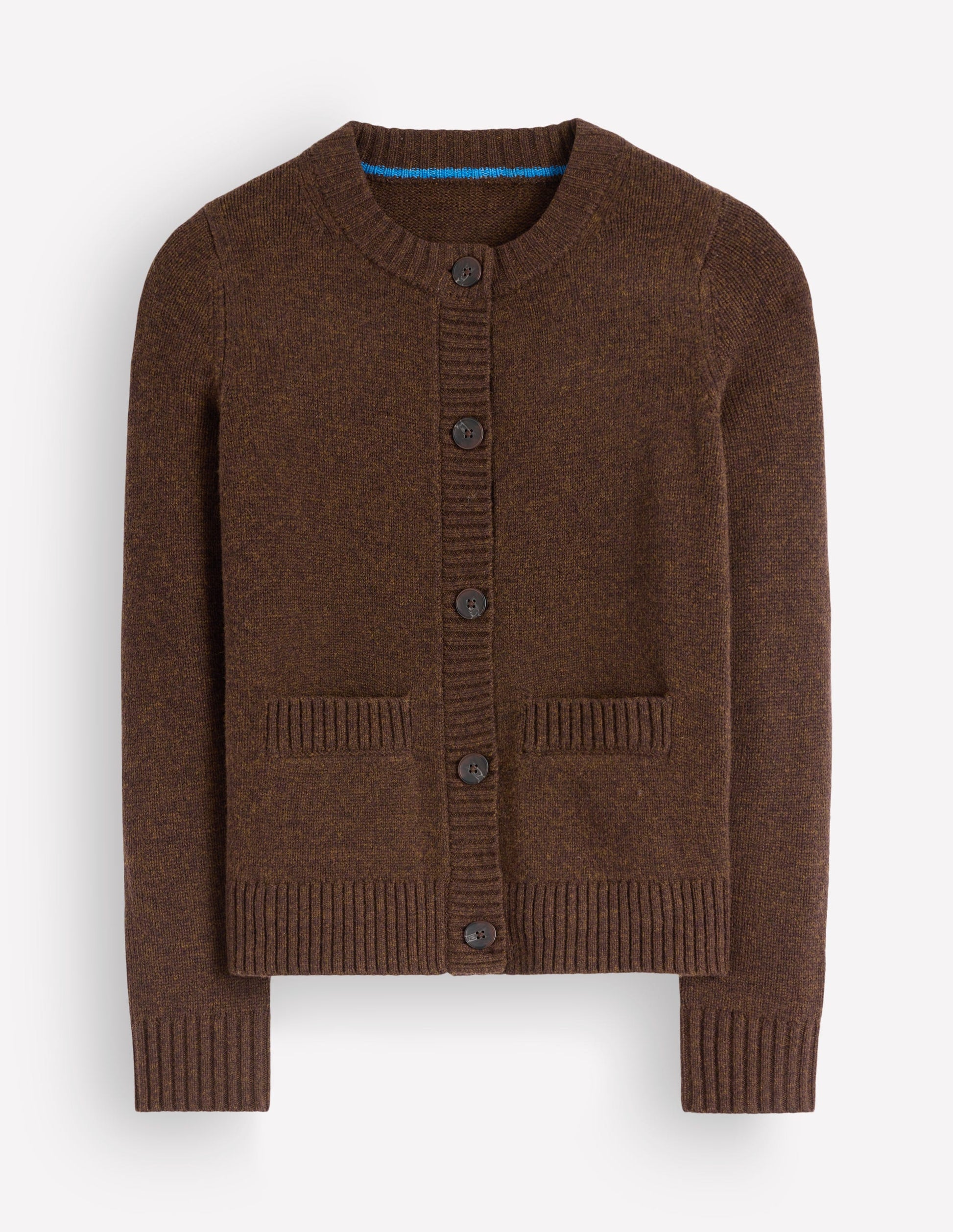 Marta Merino Wool Cardigan-Raw Umber-6