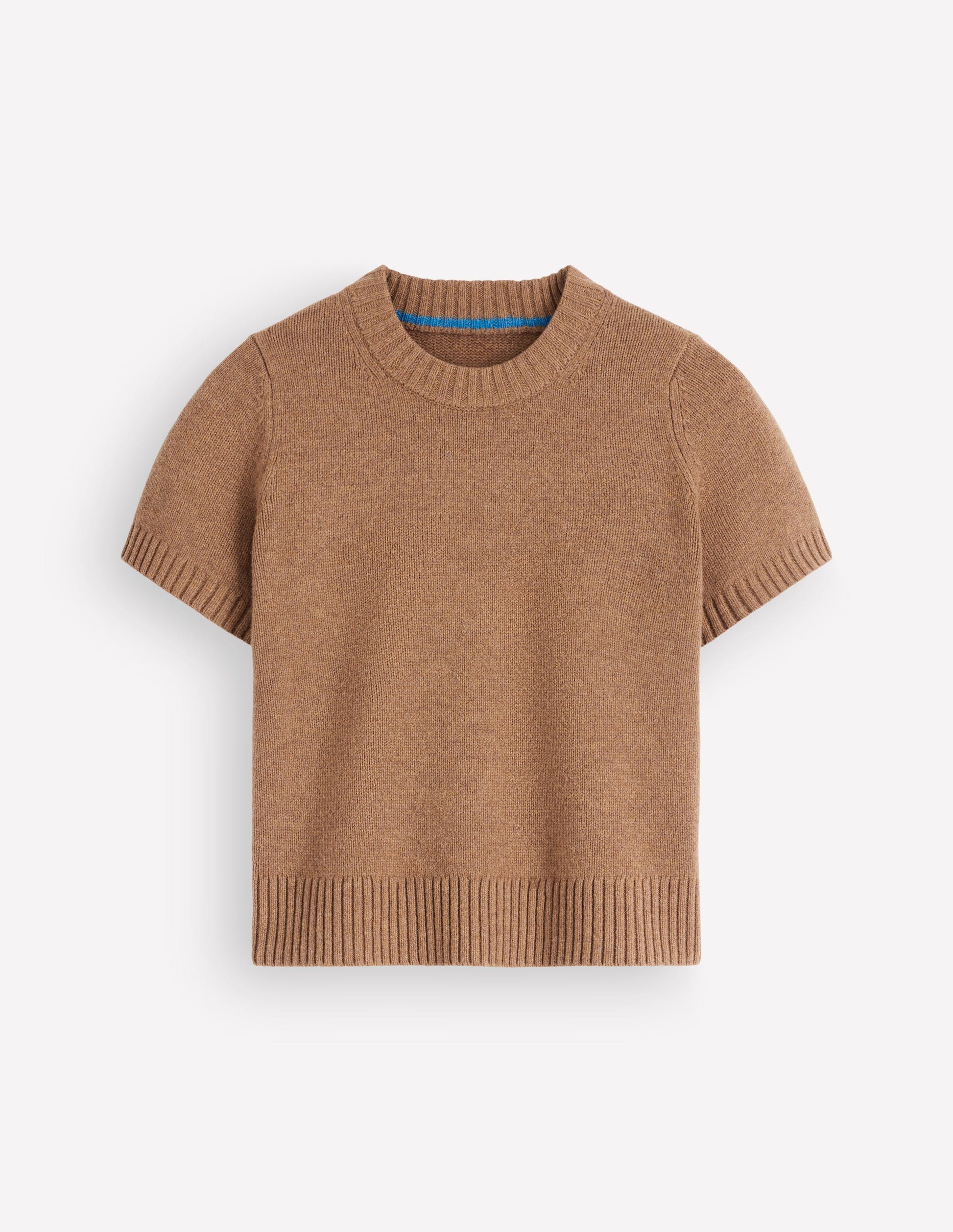 Marta Merino Wool T-shirt-Cappuccino-6