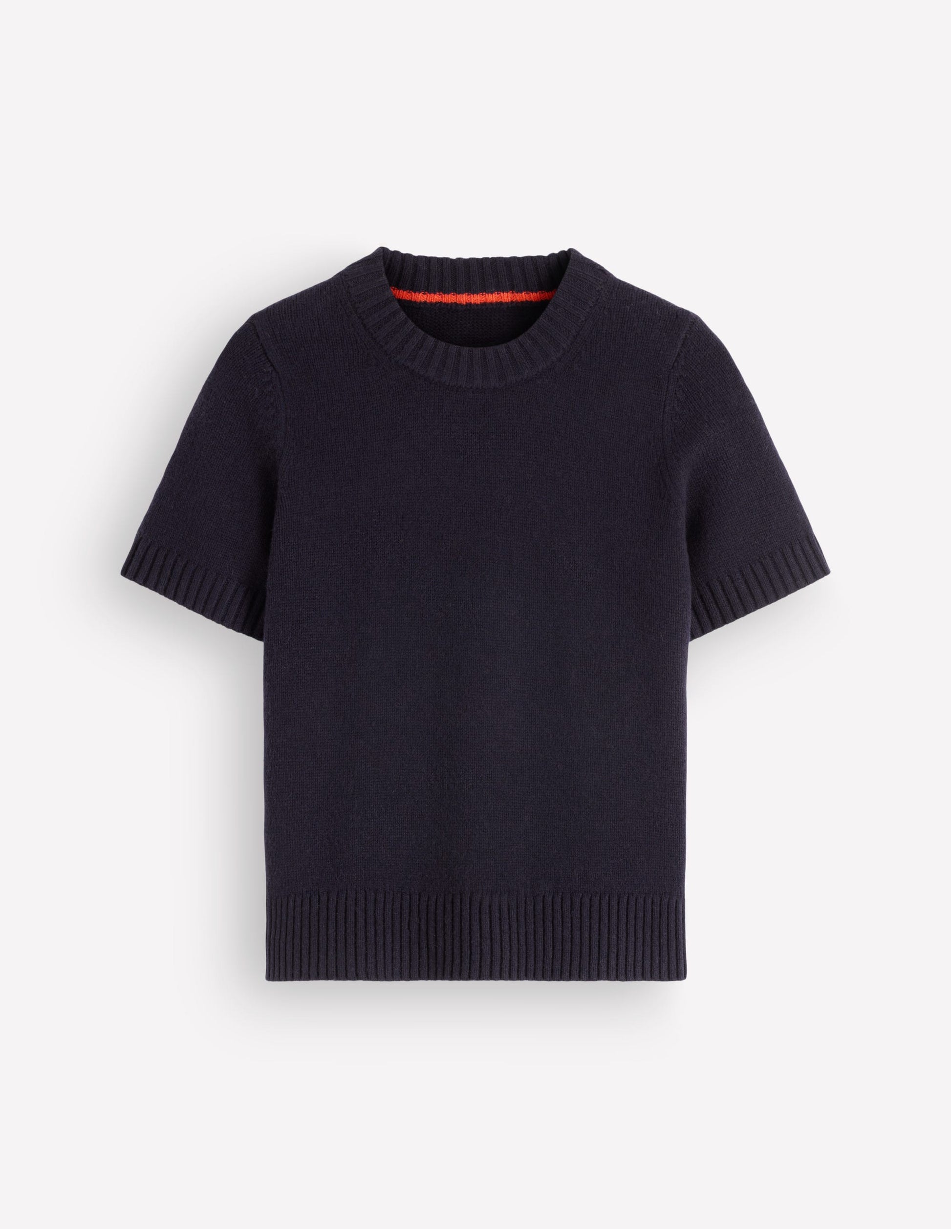 Marta Merino Wool T-shirt-Navy-6