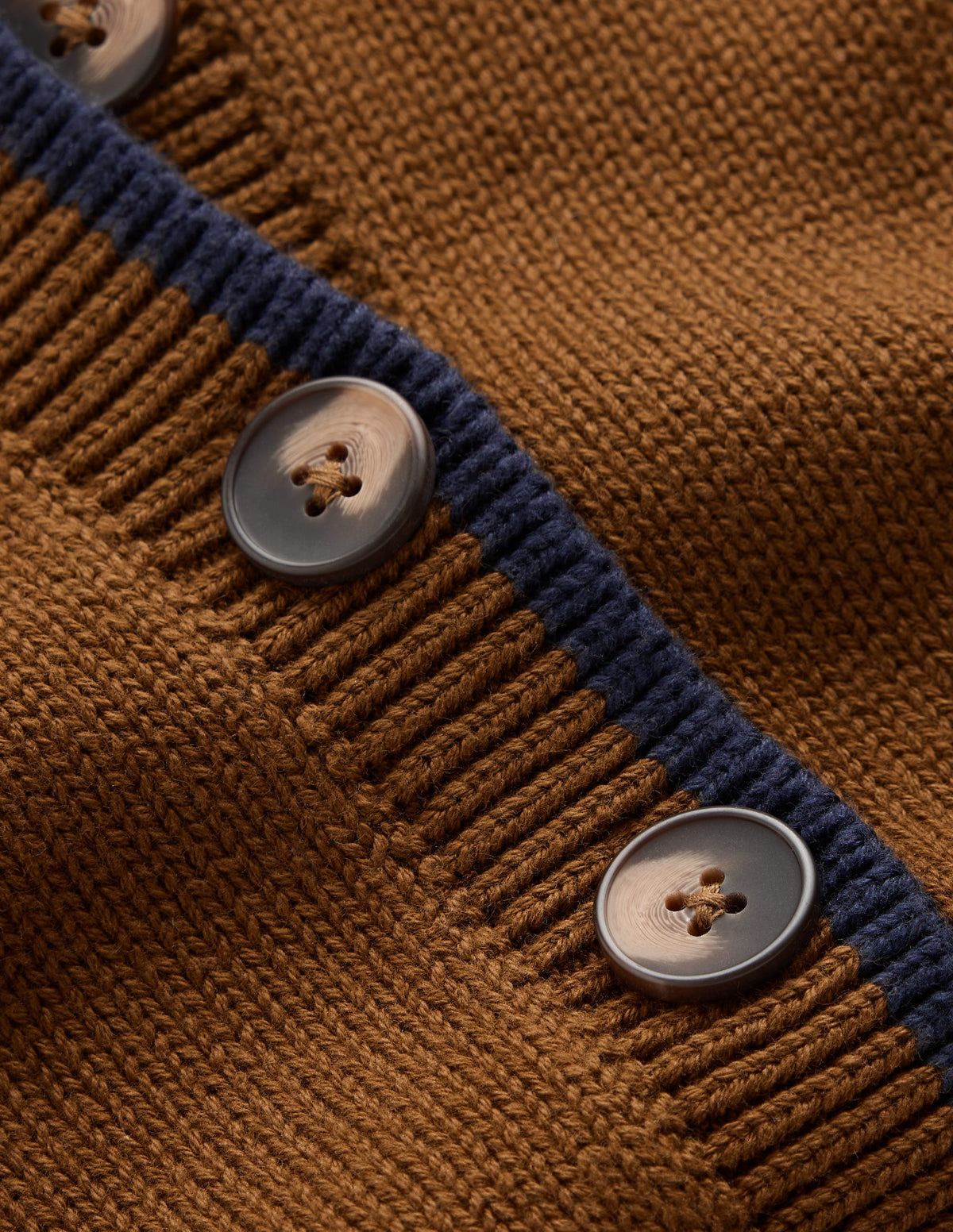 Lara Cotton Button Neck Jumper-Gingerbread-7