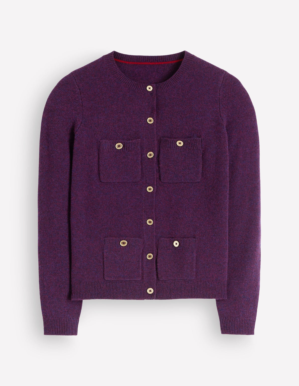 Marianne Merino Wool Cardigan-Dark Cherry-7