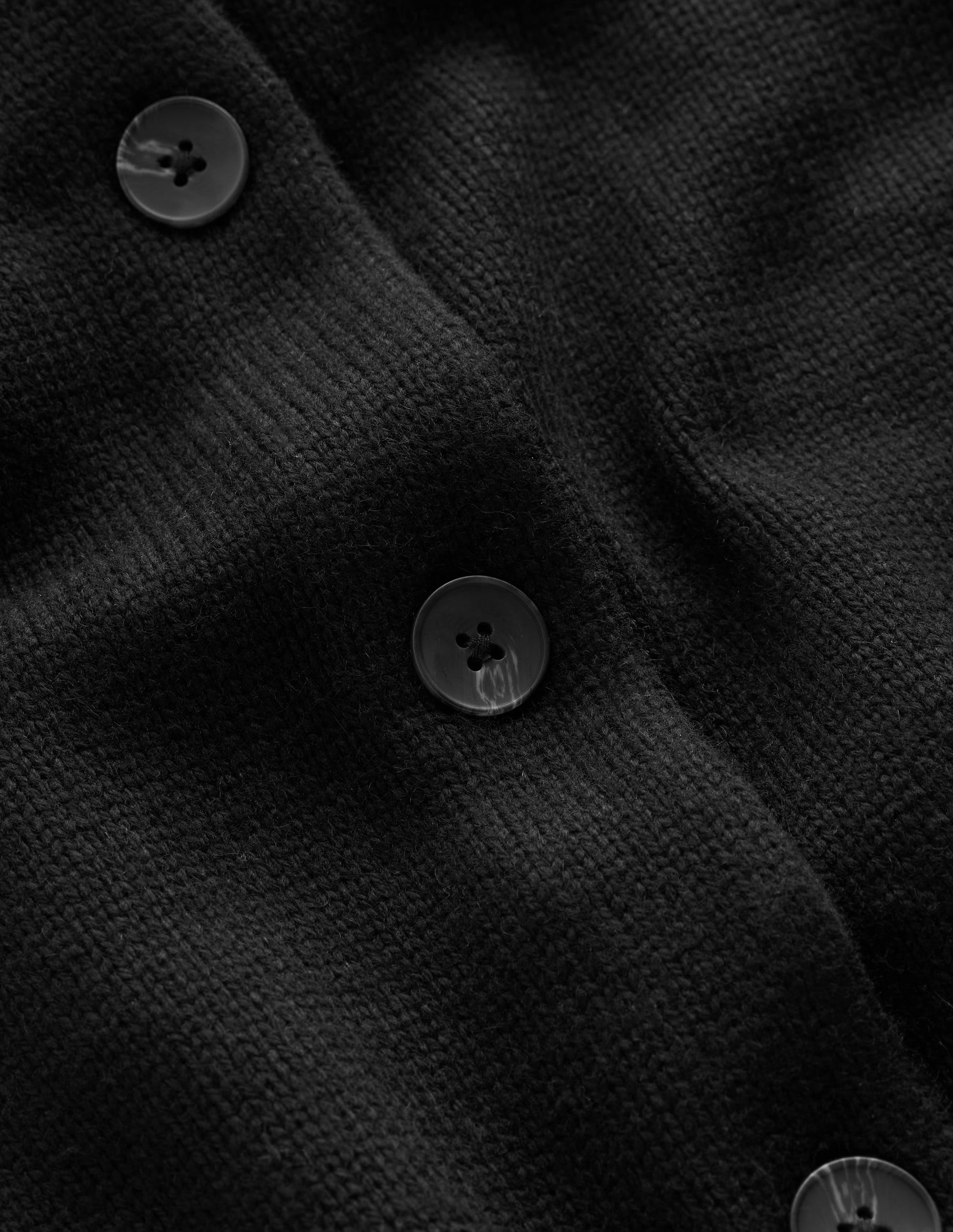 Lydia Tie Neck Knit Cardigan-Black-6