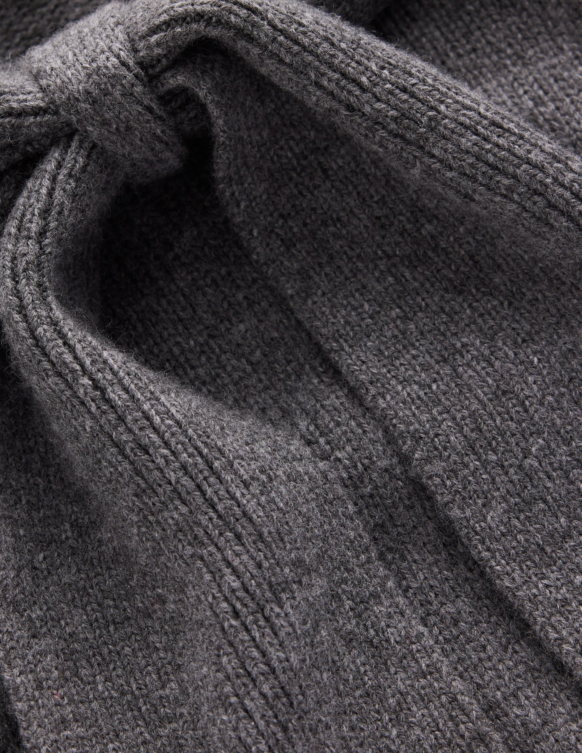 Lydia Tie Neck Knitted Sweater-Charcoal Melange - Image 7