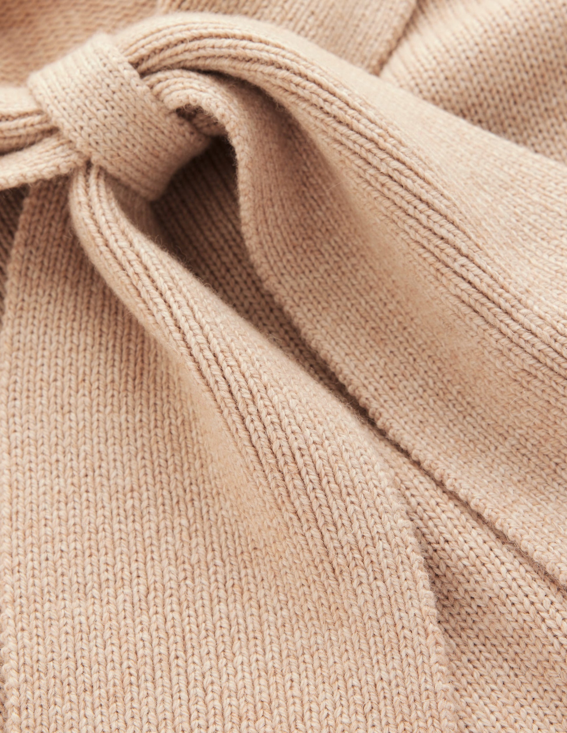 Lydia Tie Neck Knitted Sweater-Chinchilla Melange-7