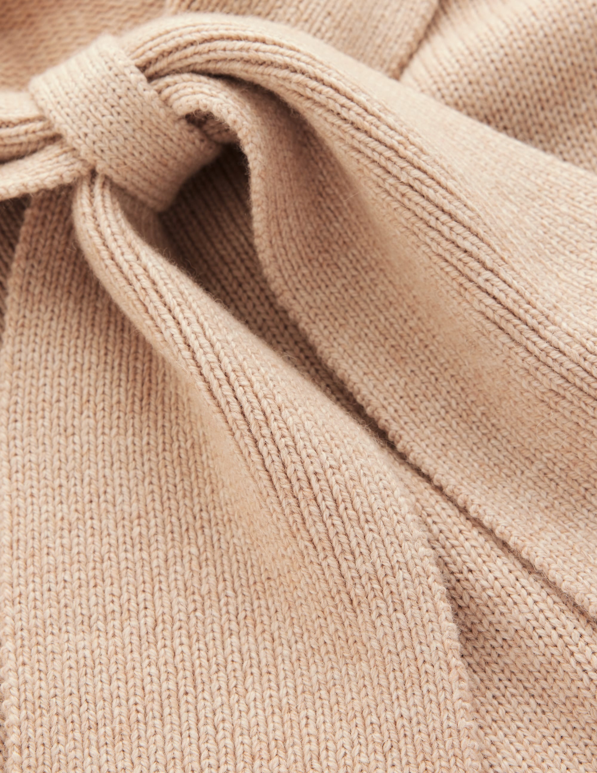 Lydia Tie Neck Knitted Sweater-Chinchilla Melange - Image 7