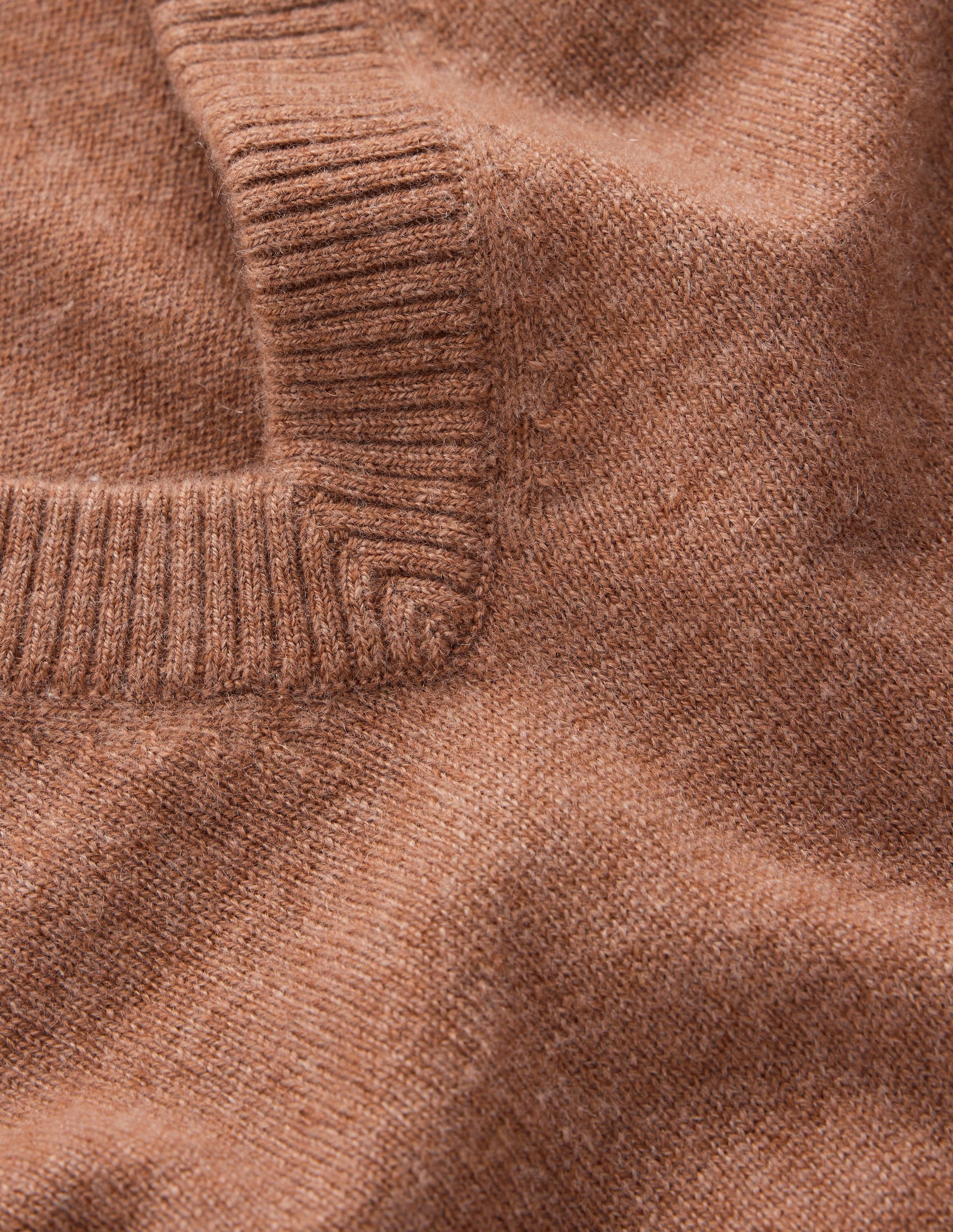 Elsie Cashmere V Neck Sweater-Warm Ginger-7