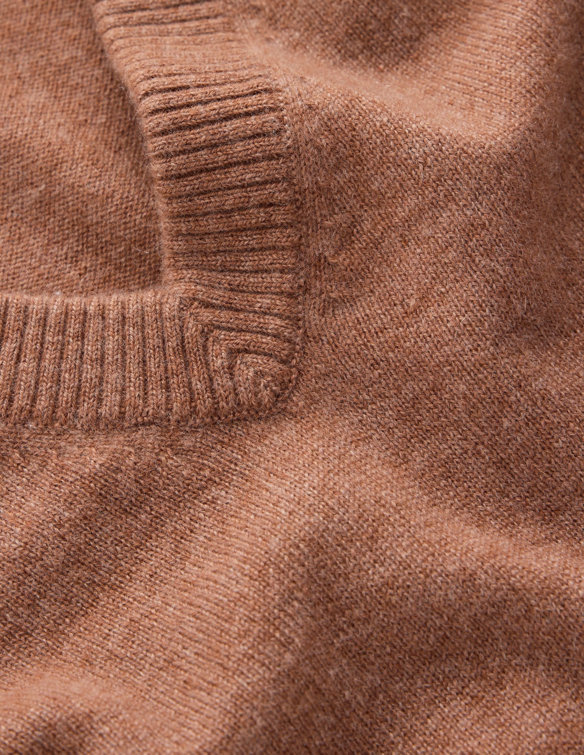 Elsie Cashmere V Neck Sweater-Warm Ginger - Image 7