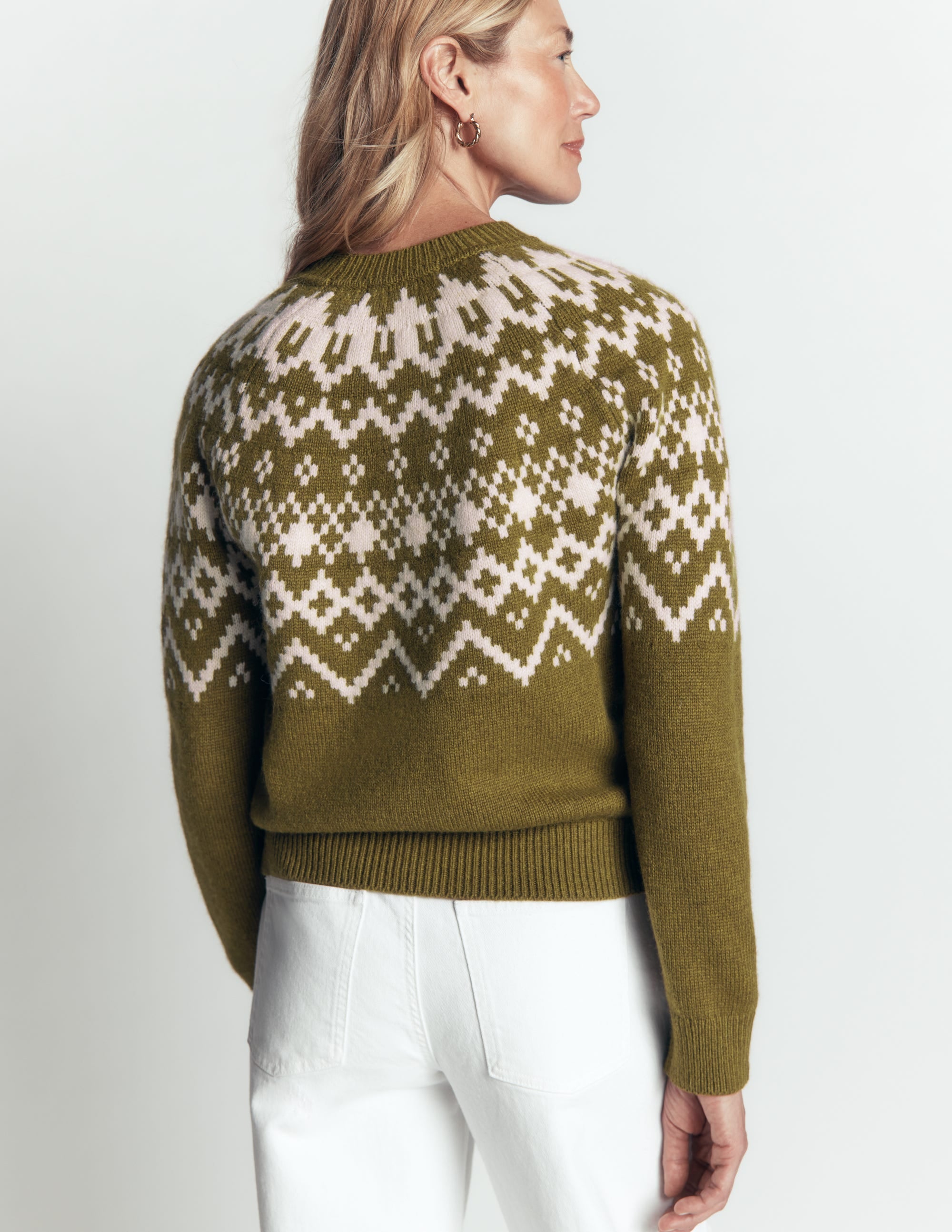 Mae Fair Isle Knitted Sweater-Cross Country - Image 4