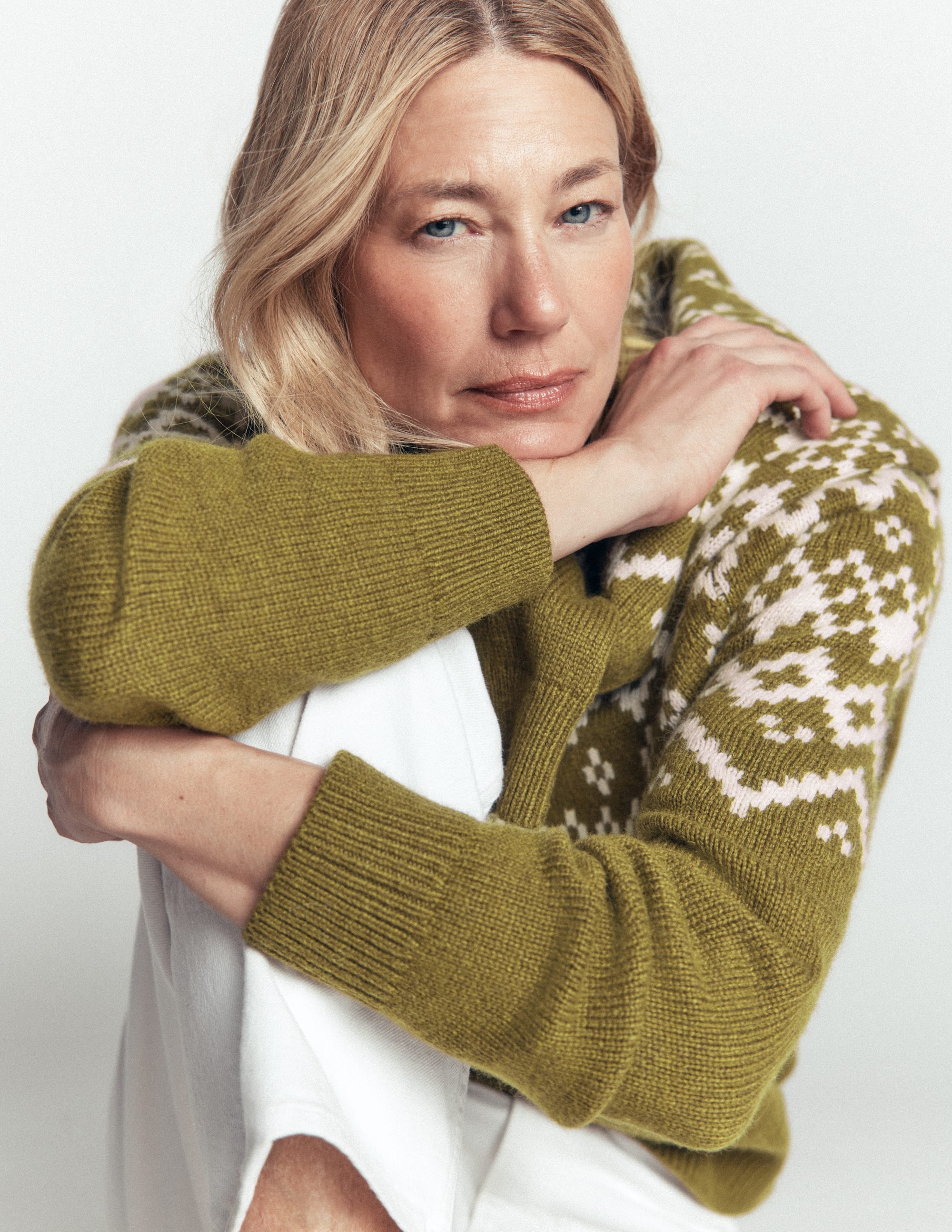 Mae Fair Isle Knitted Sweater-Cross Country - Image 6