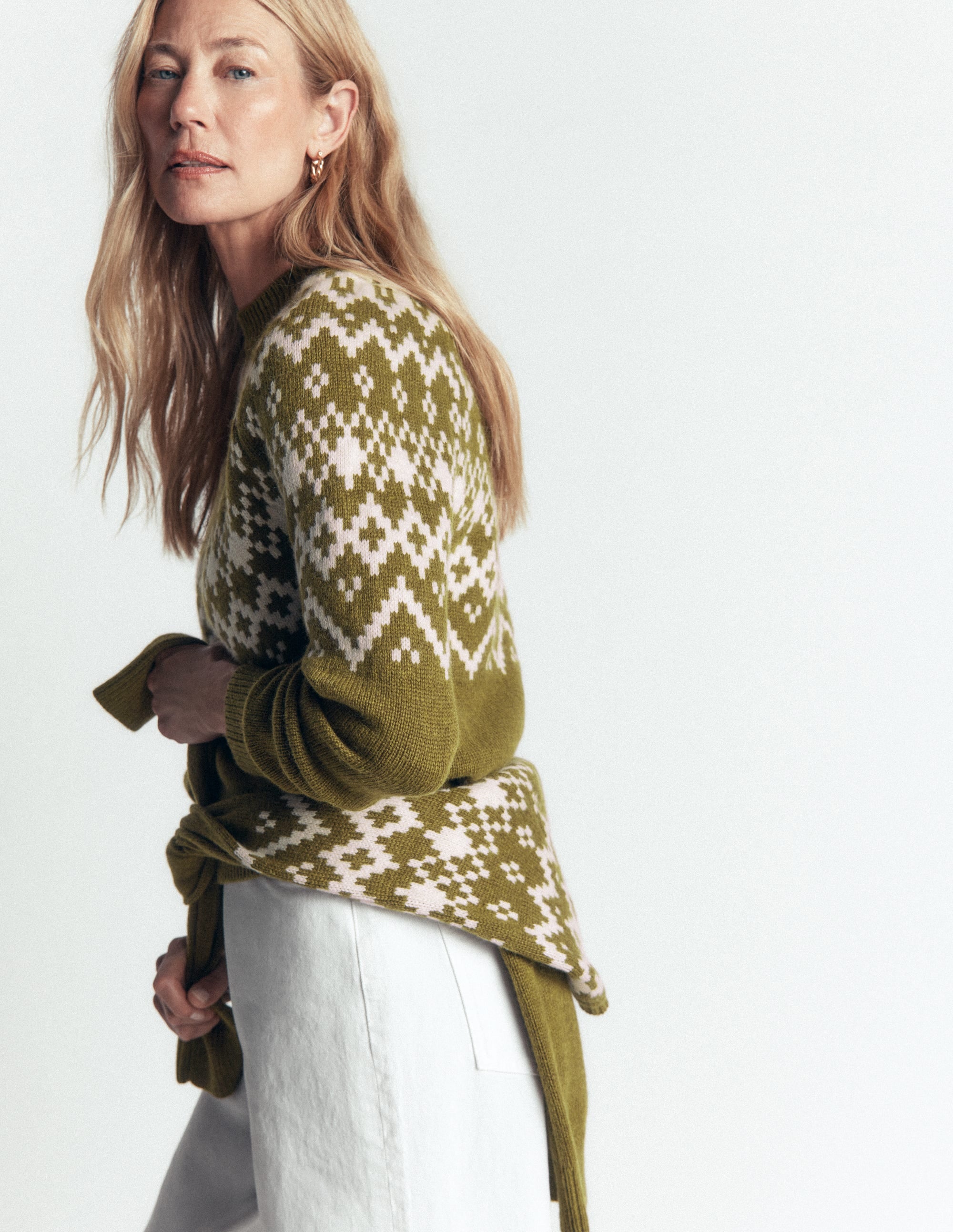 Mae Fair Isle Knitted Sweater-Cross Country - Image 7