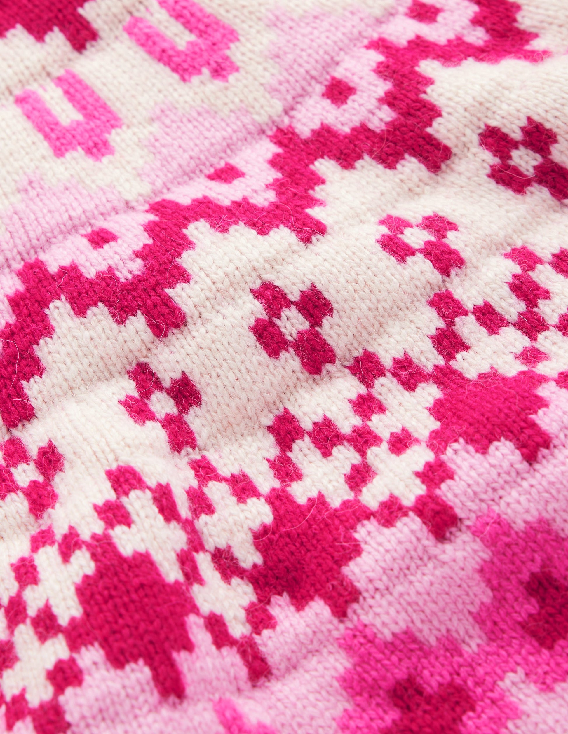 Mae Fair Isle Knitted Sweater-Red Bud Melange-8