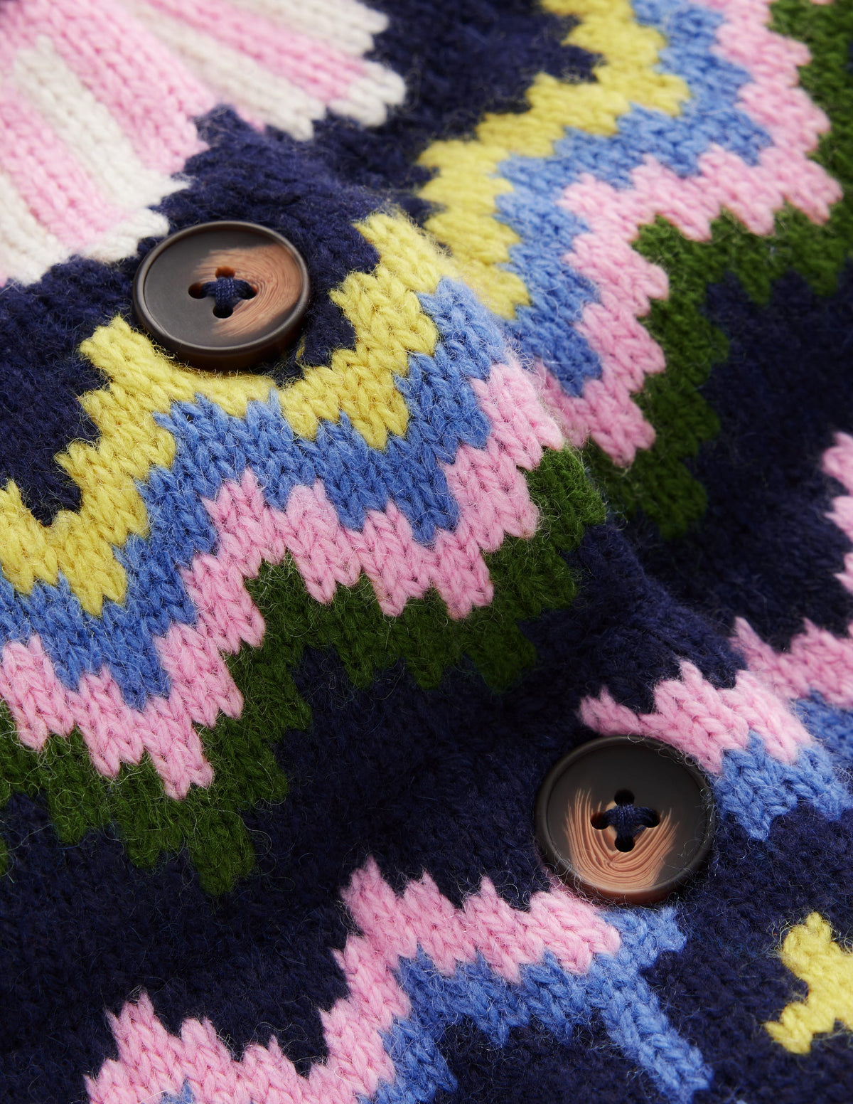 Mae Fair Isle Cardigan-Navy fair isle-9