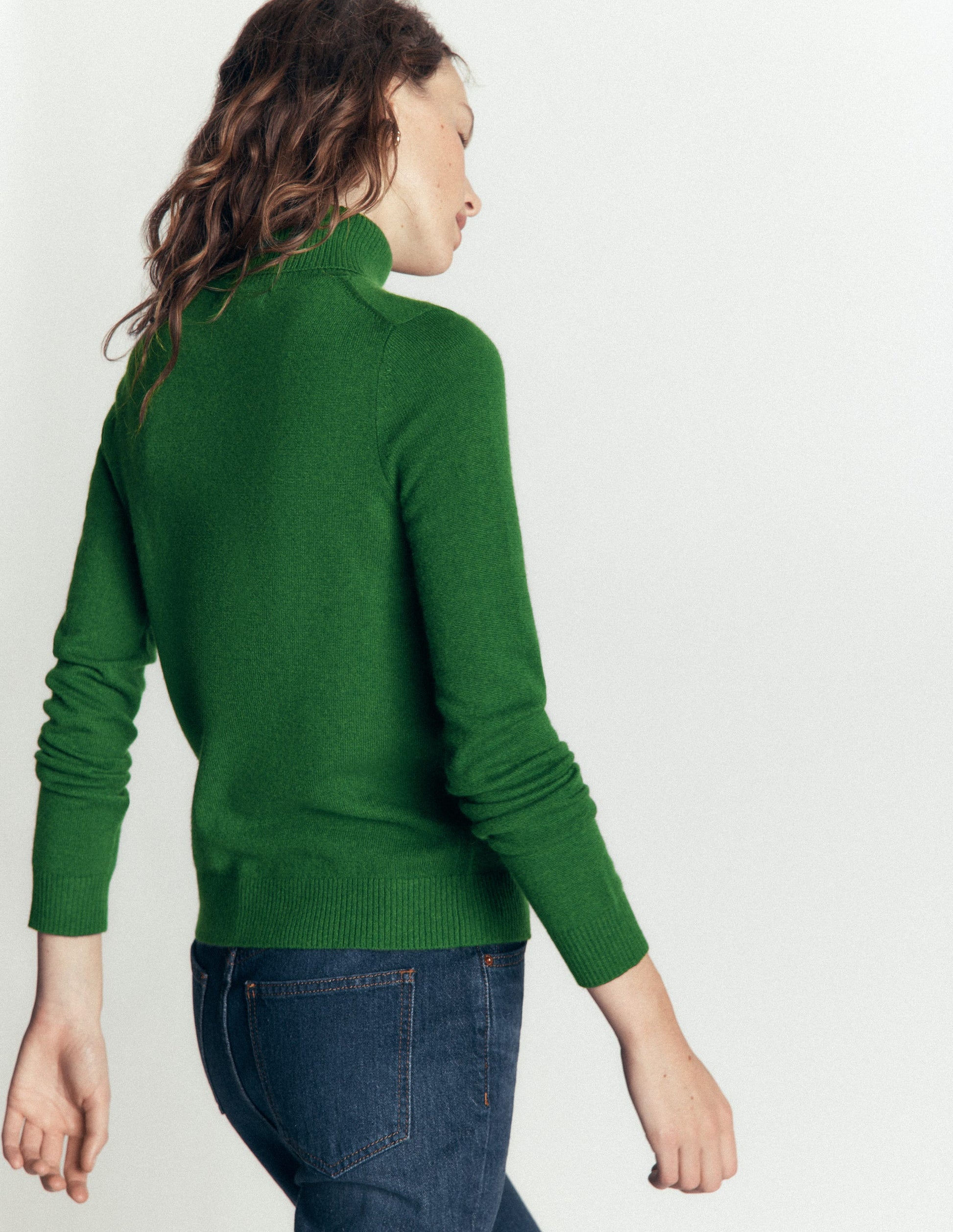 Elsie Cashmere Roll Neck-Fresh Green-3