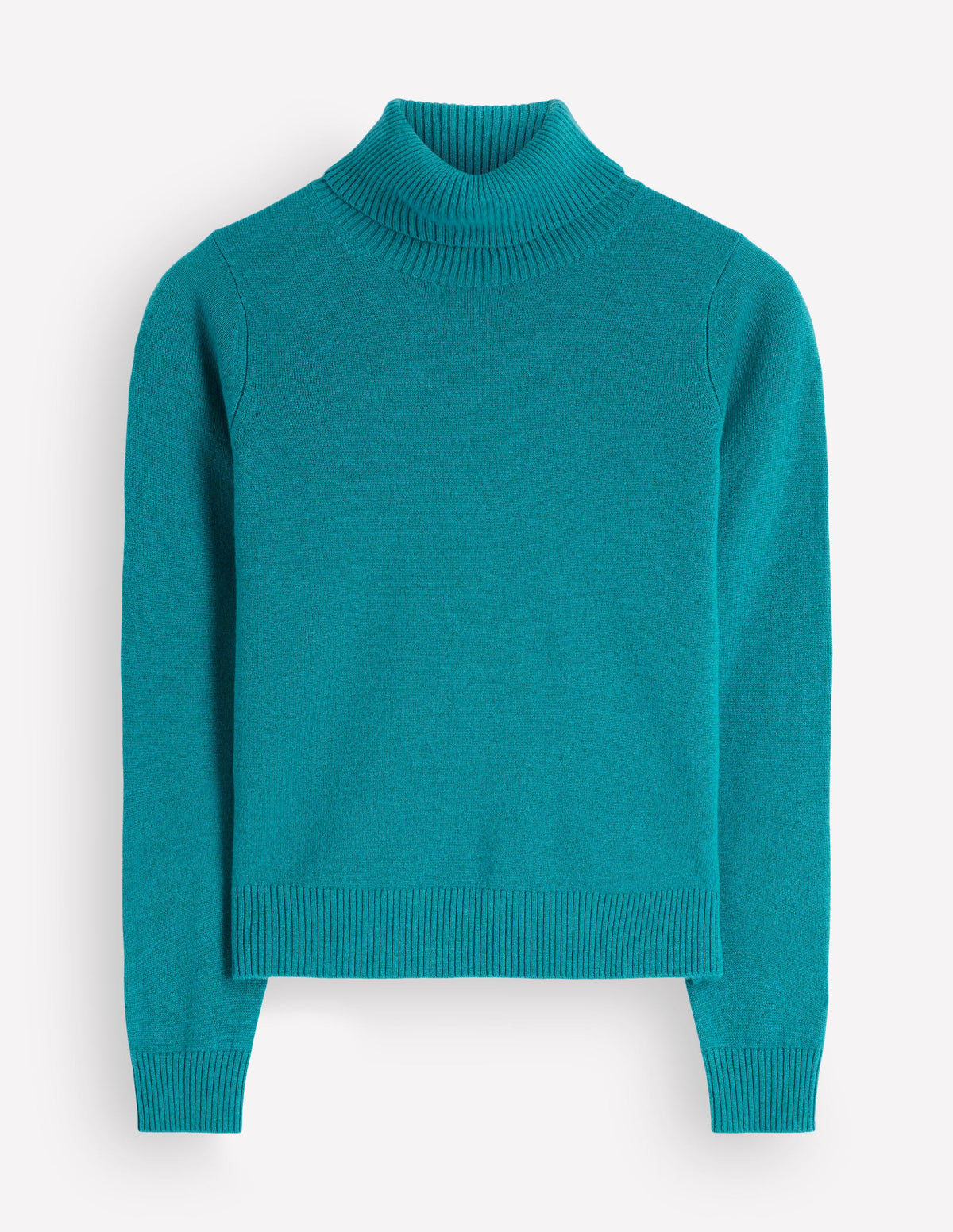 Elsie Cashmere Roll Neck-Azure Blue - Image 6