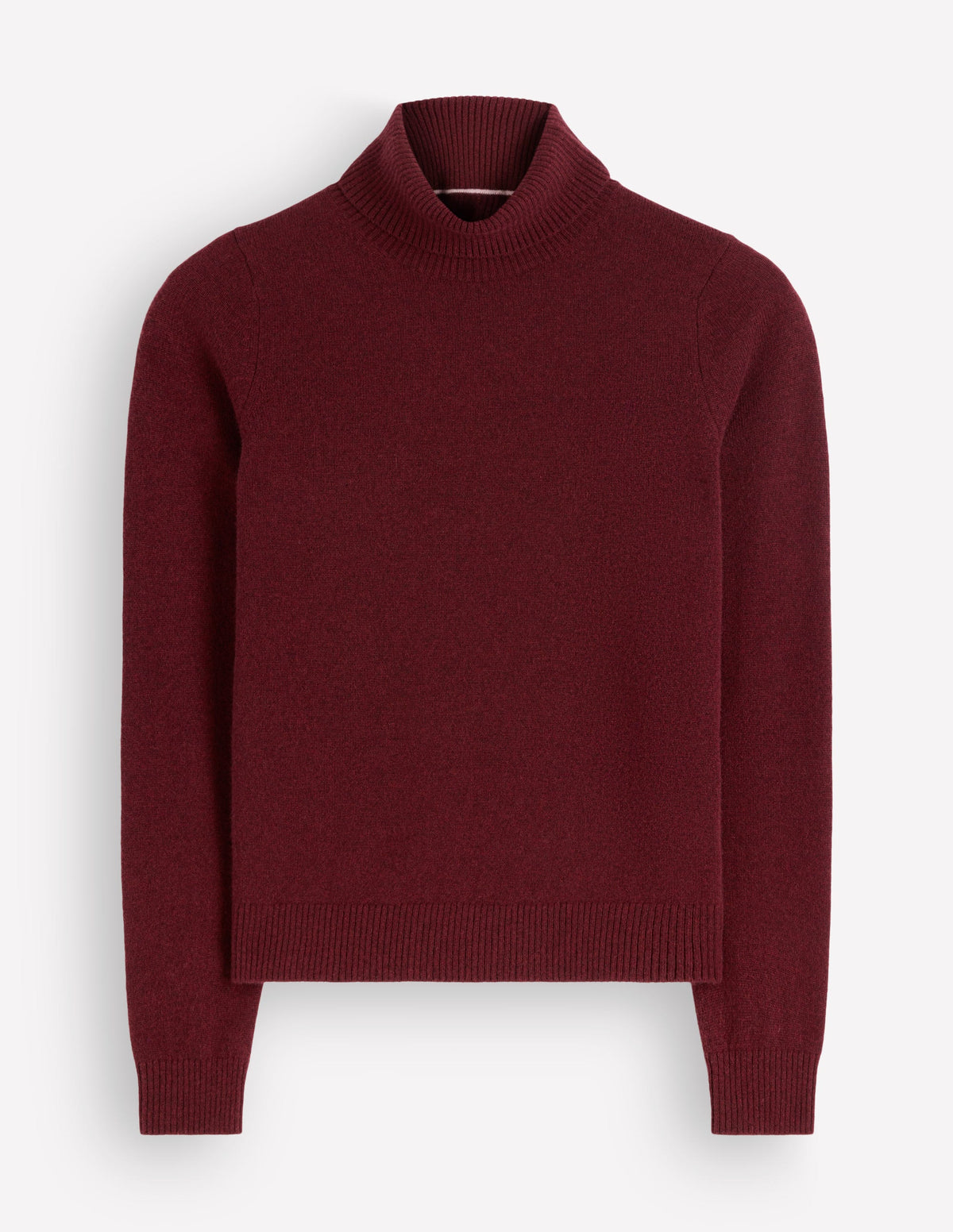 Elsie Cashmere Roll Neck-Deep Burgundy - Image 5