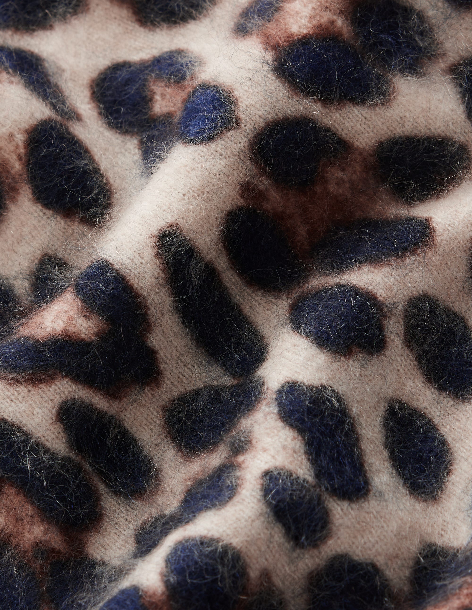 Kat Brushed Cashmere T-shirt-Camel, Leopard - Image 8