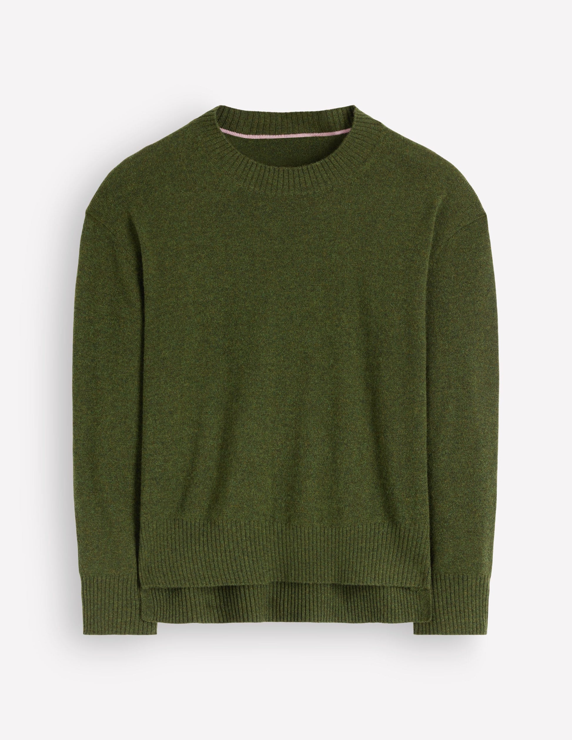 Fay Cashmere Crew Neck Sweater-Dark Courtyard melange-5