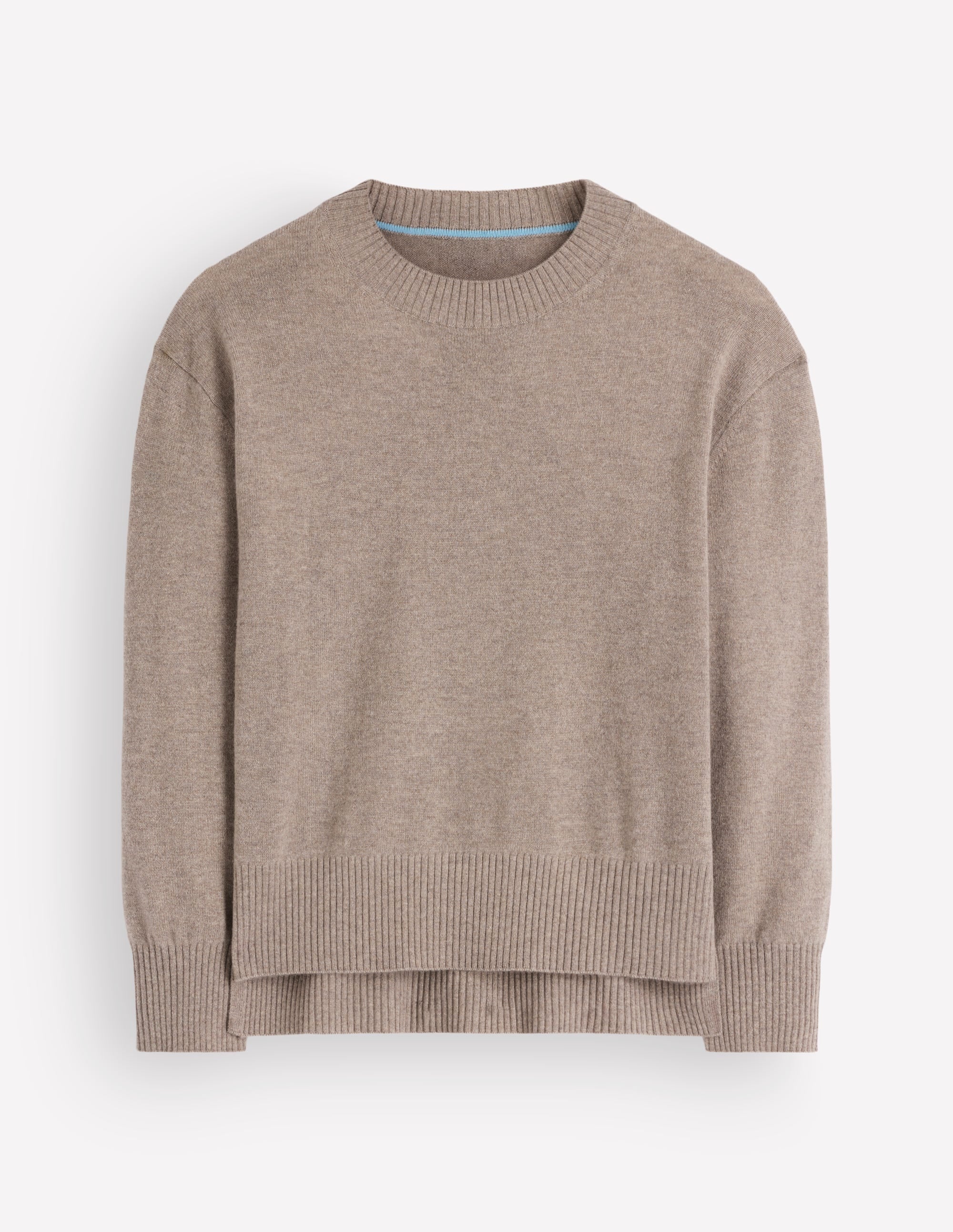 Fay Cashmere Crew Neck Sweater-Mink Melange - Image 5
