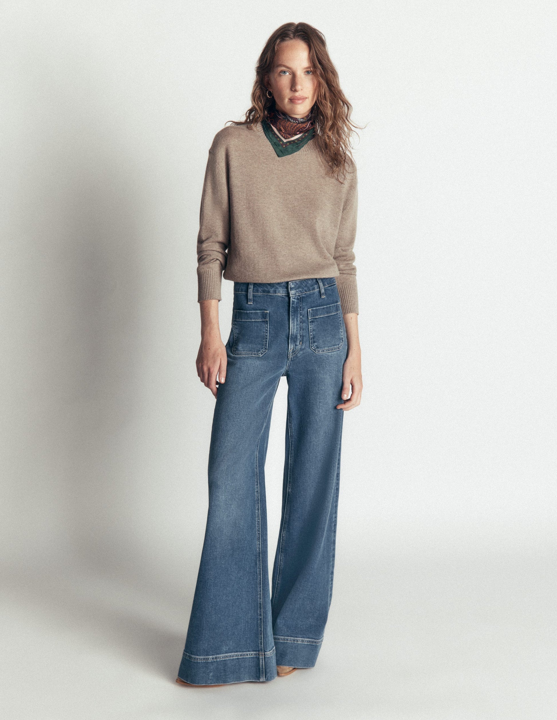 Fay Cashmere Crew Neck Sweater-Mink Melange-4
