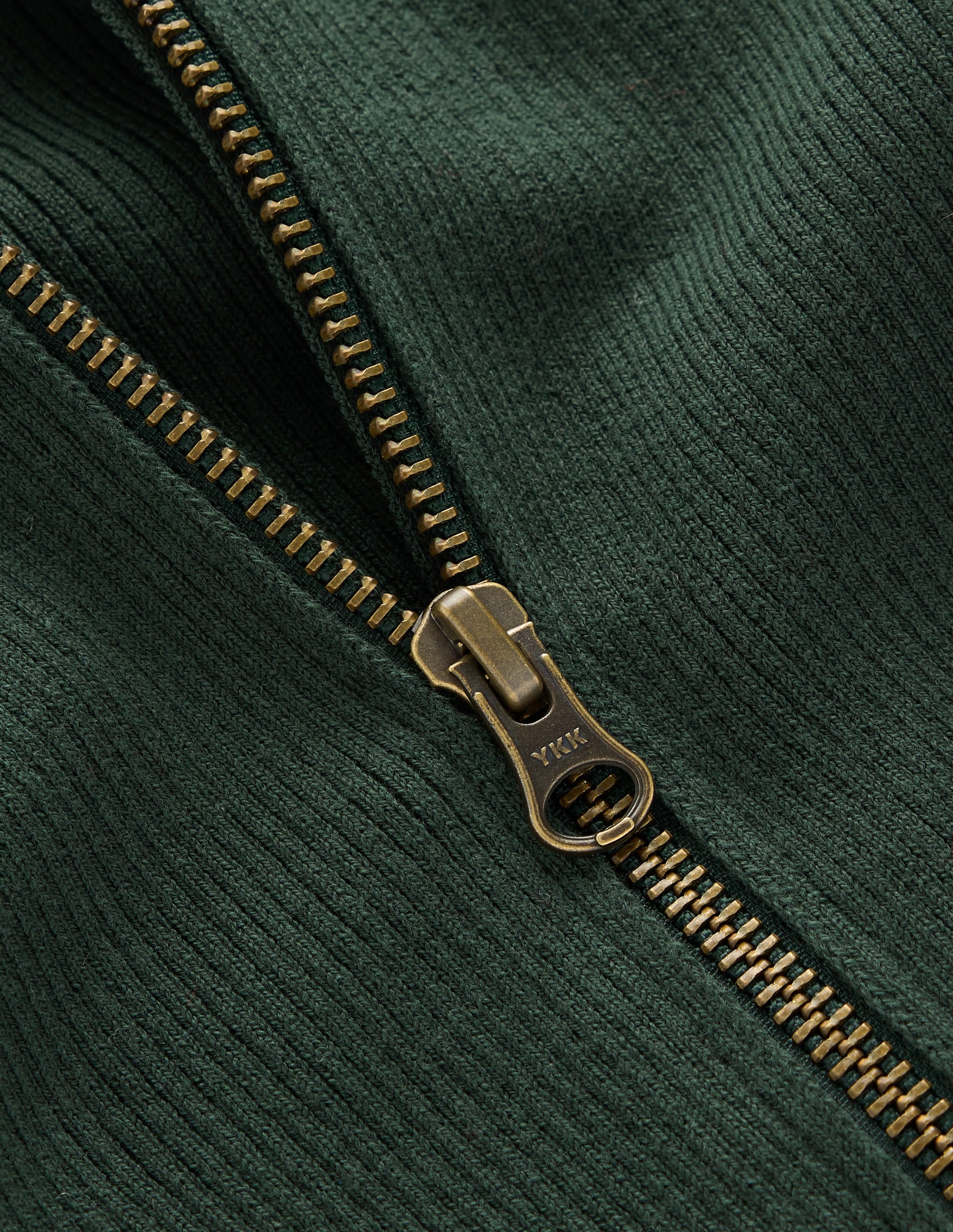 Zelda Half - Zip Ribbed Sweater - Forest Glade | Boden USA