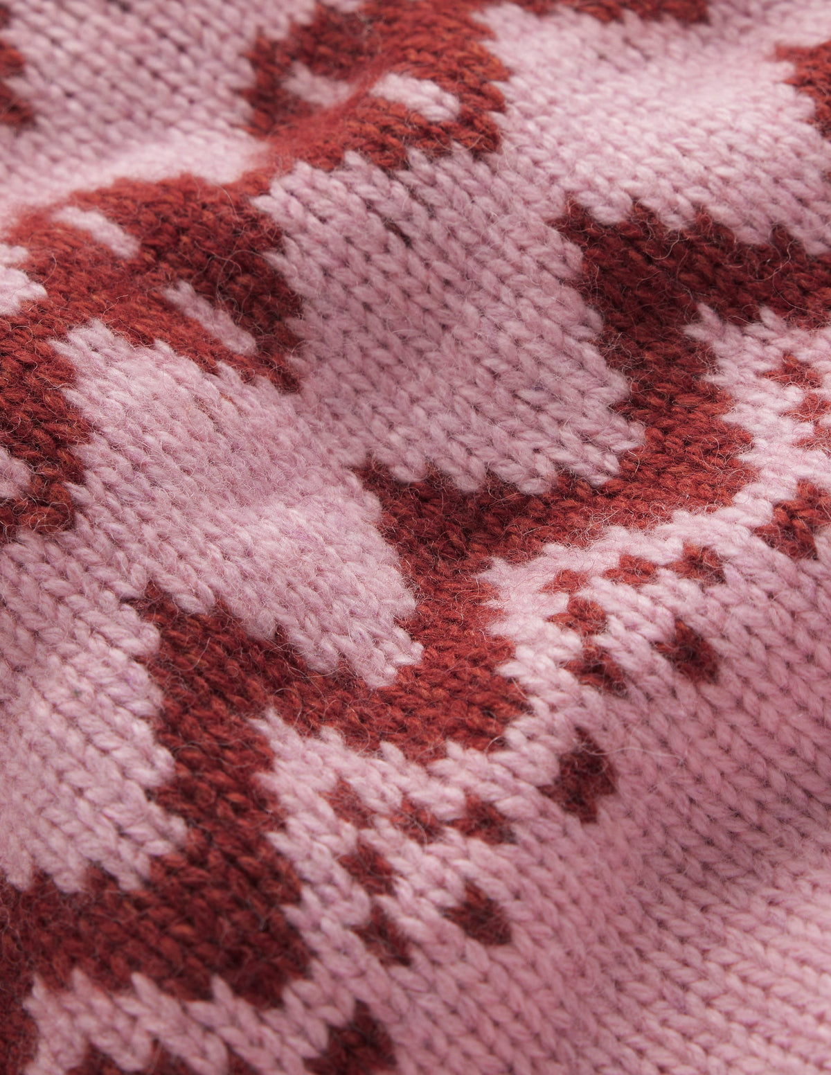 Chunky Fair Isle Sweater-Spring Blossom Pink, Fair Isle - Image 9