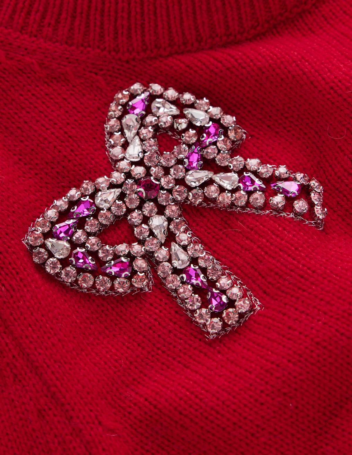 Ria Embellished Knit Sweater-Red Christmas - Image 7