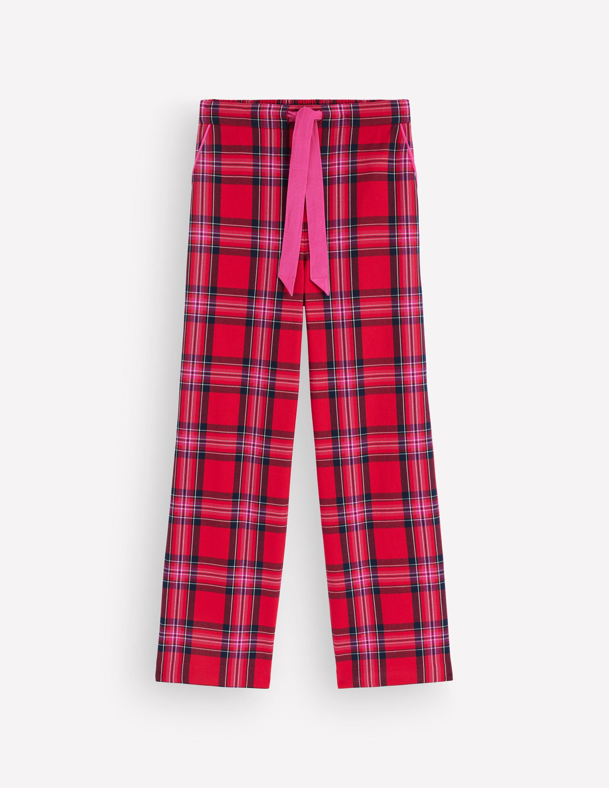 Brushed Cotton Pyjama Pants-Red Check - Image 5