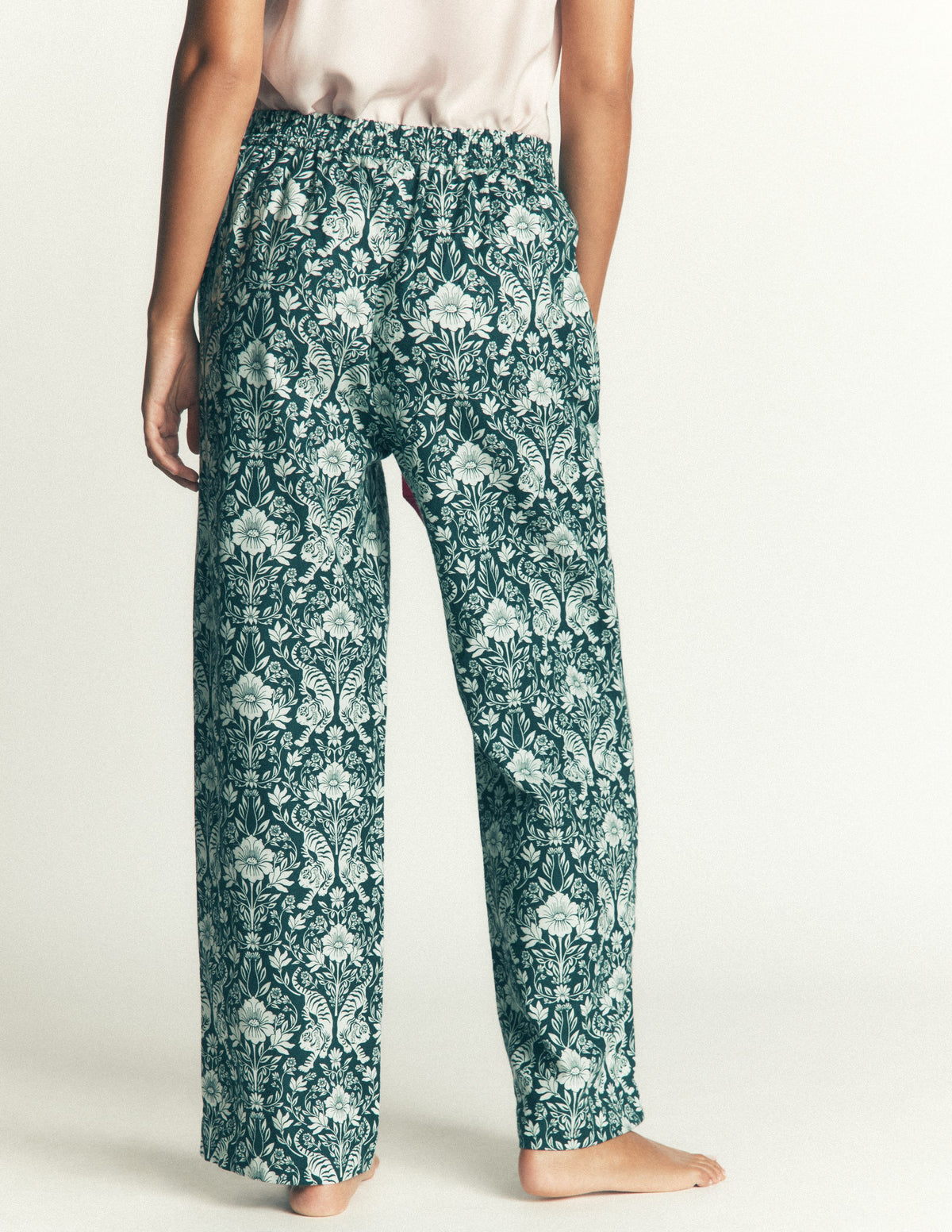 Brushed Cotton Pyjama Pants-Flourishing Tiger-3