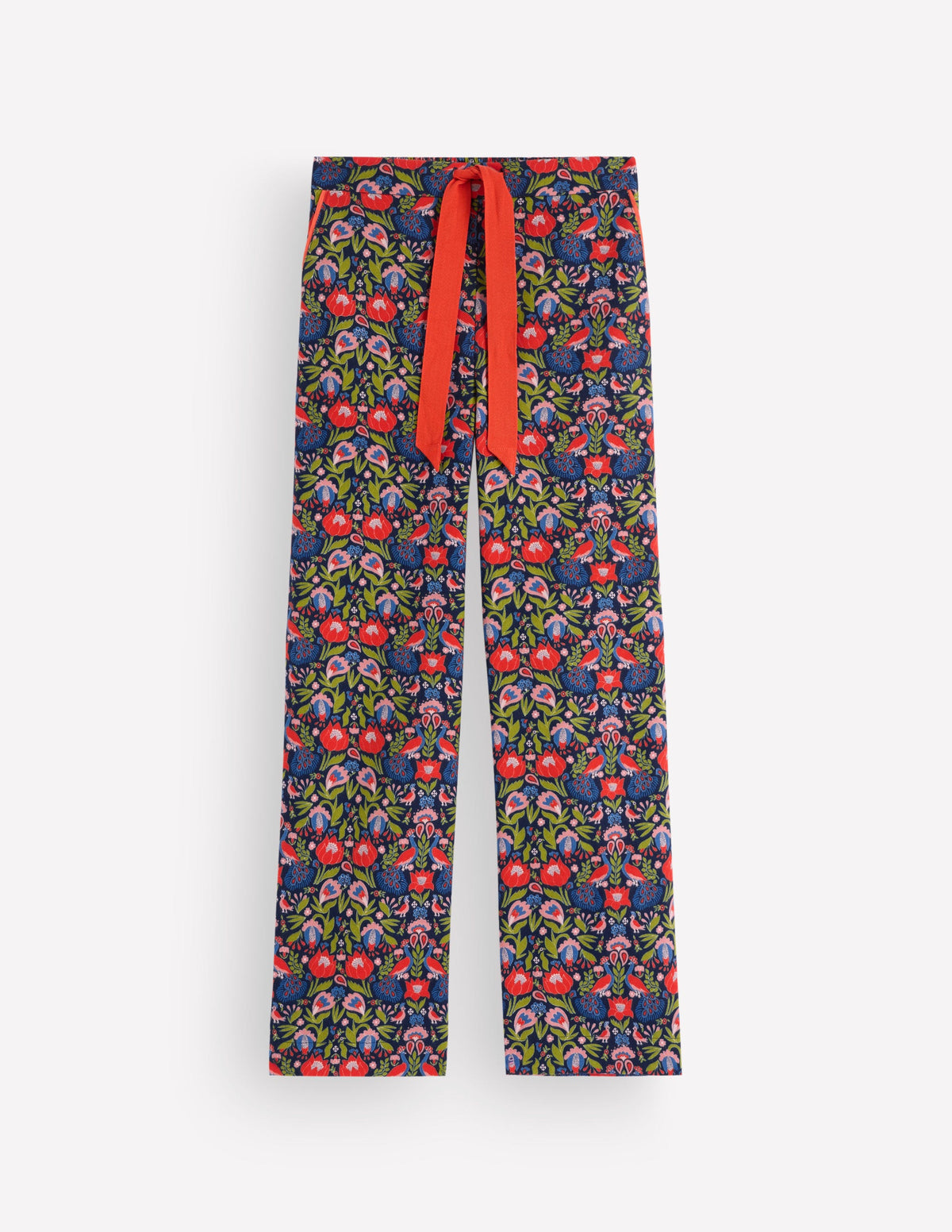 Brushed Cotton Pyjama Pants-Orange Blossom - Image 5