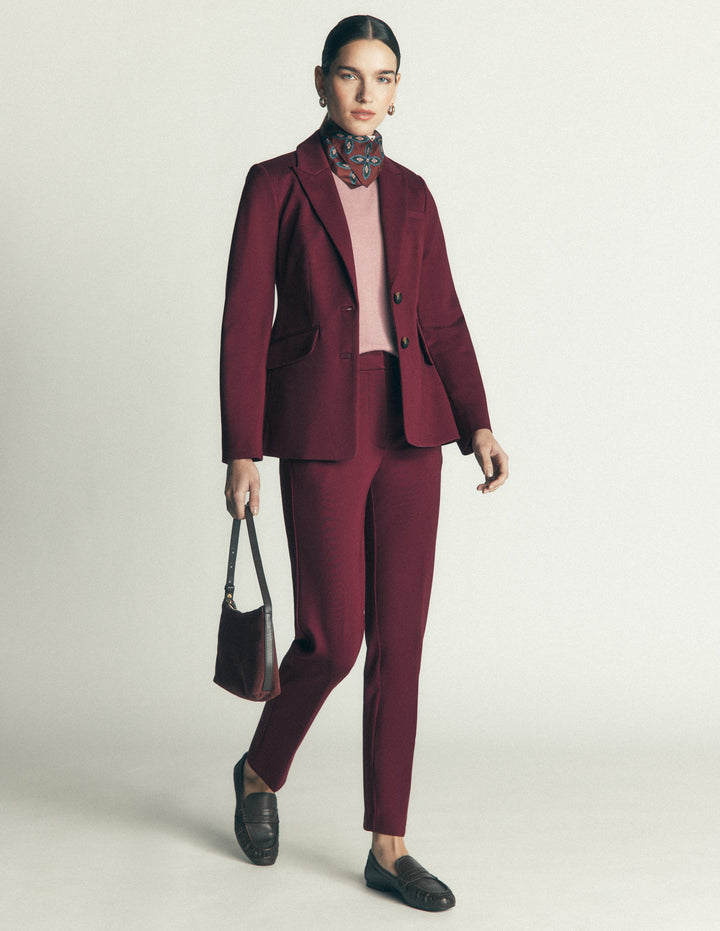 Highgate Ponte Pants-Deep Wisteria