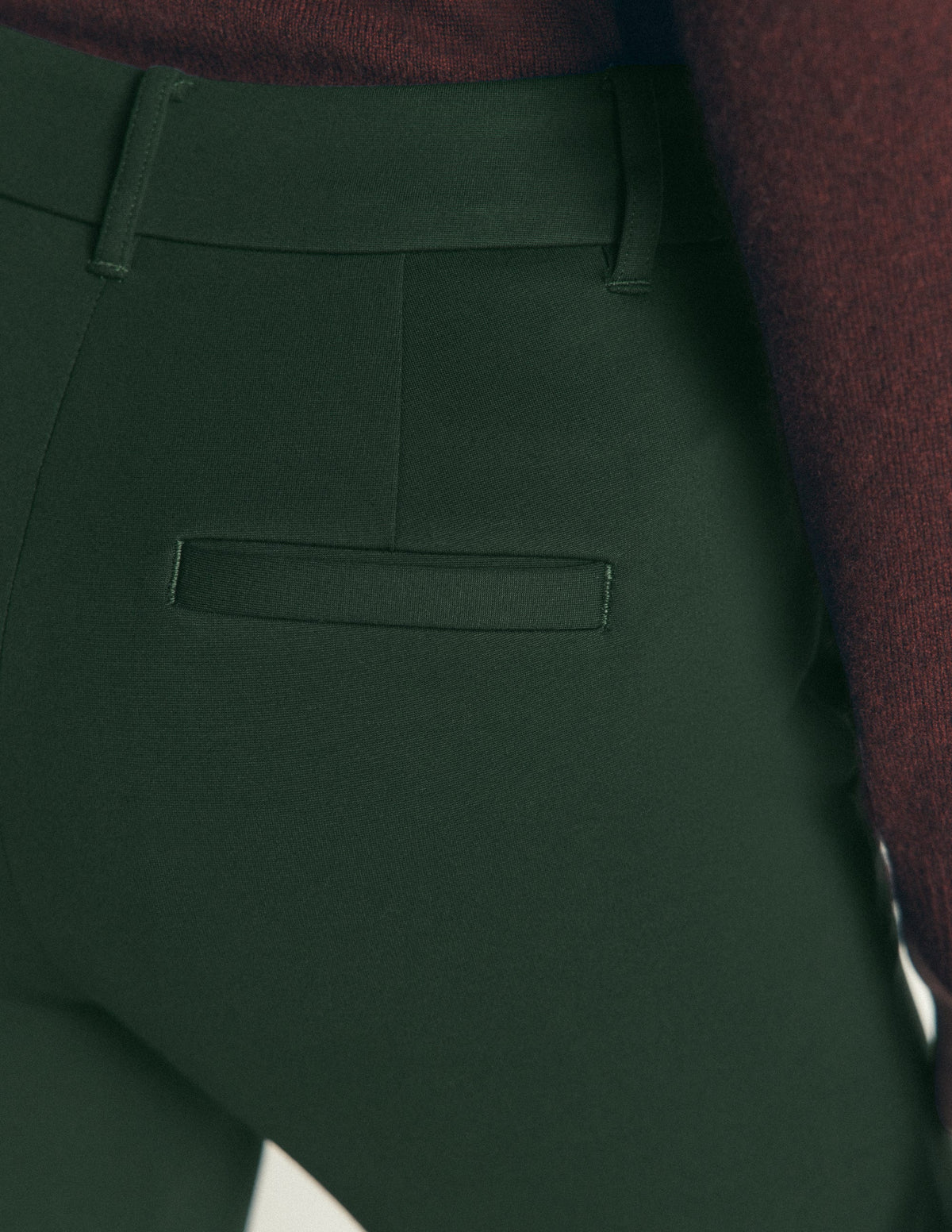 Highgate Ponte Pants-Midnight Emerald - Image 5