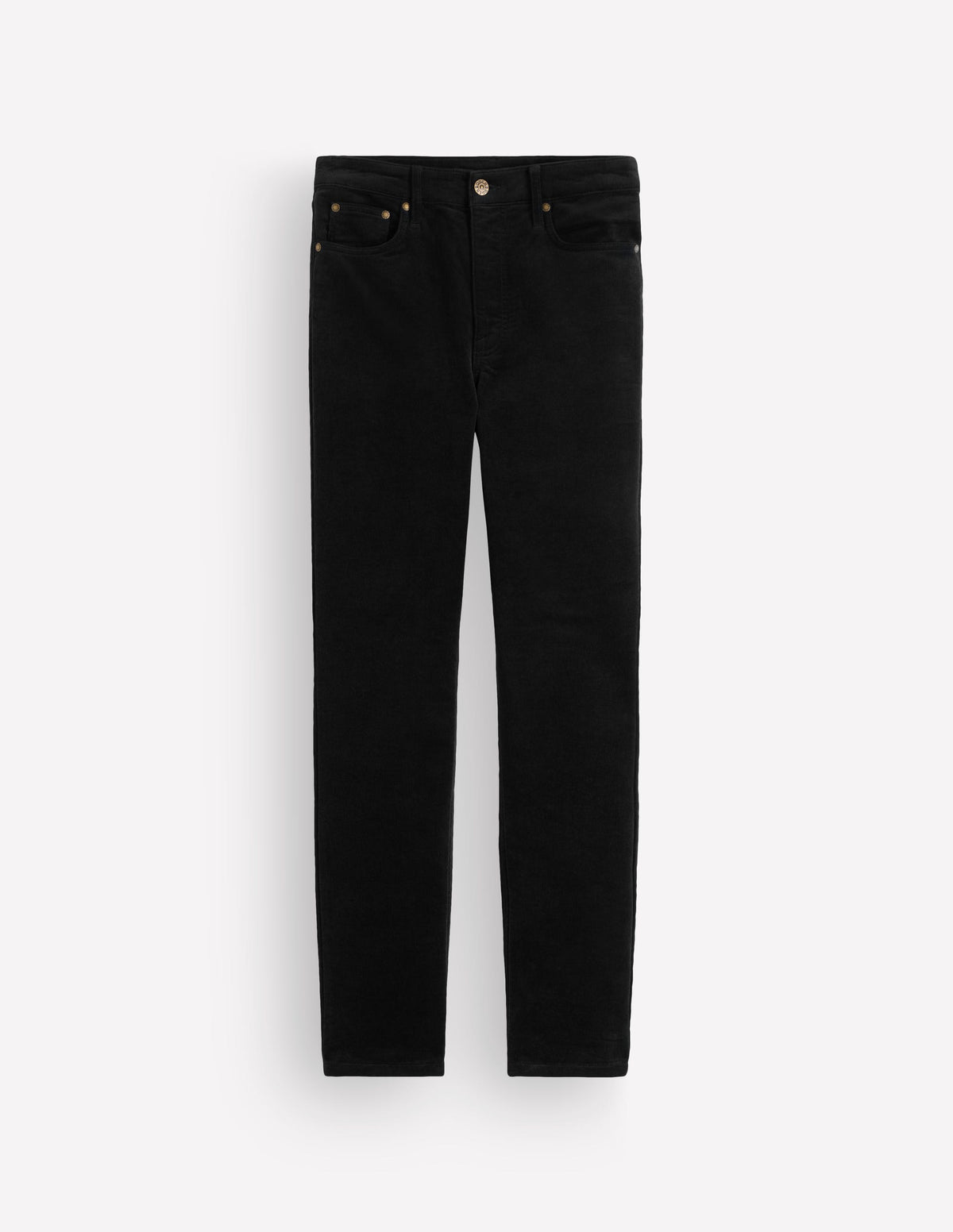 High Rise Cord Slim Jeans-Black - Image 6