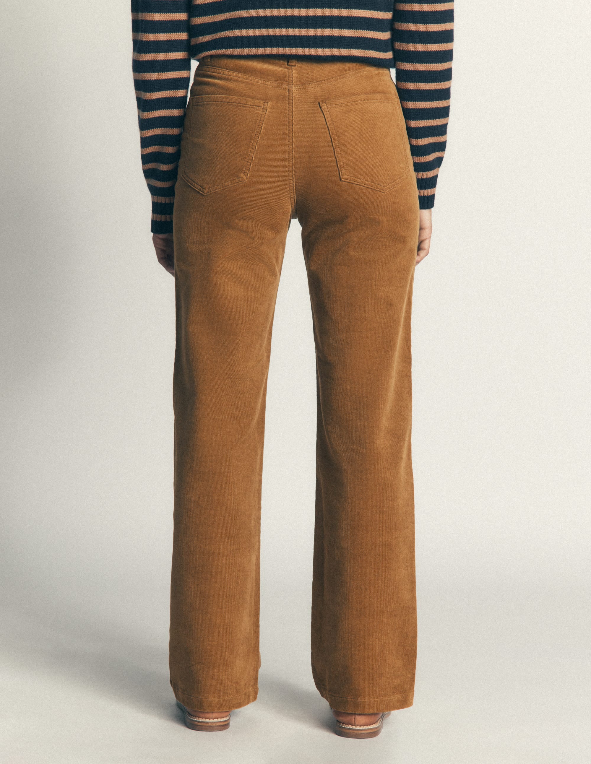 5-Pocket Cord Column Jeans-Rubber - Image 3