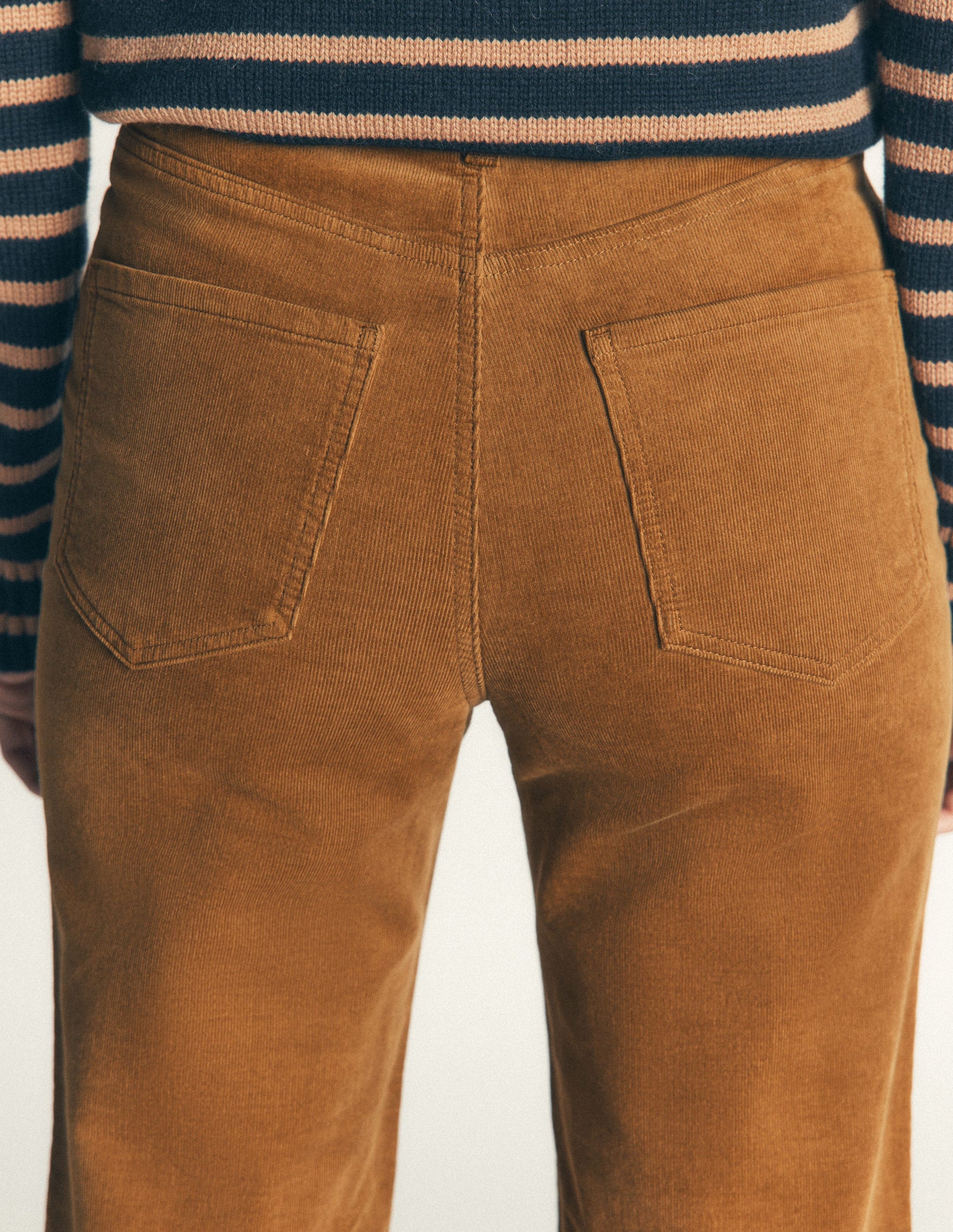 5-Pocket Cord Column Jeans-Rubber-5