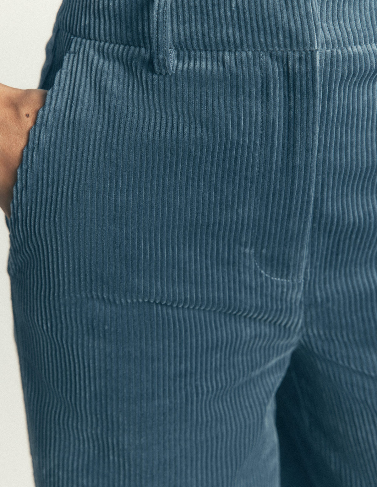 Belgravia Chunky Cord Pants-Storm Blue - Image 5