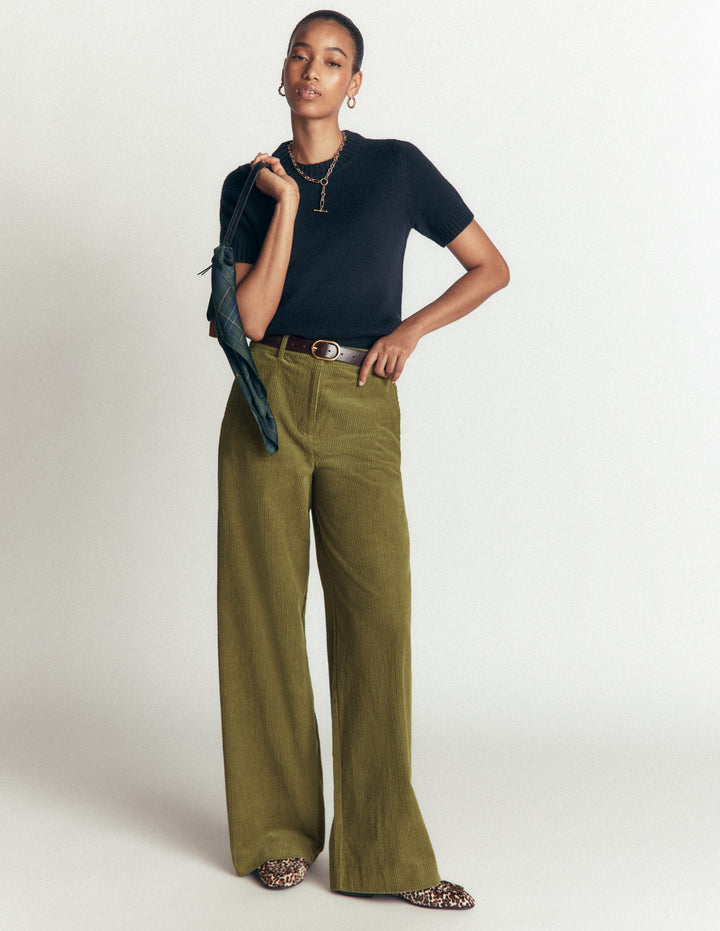 Belgravia Chunky Cord Pants-Cardamon Seed
