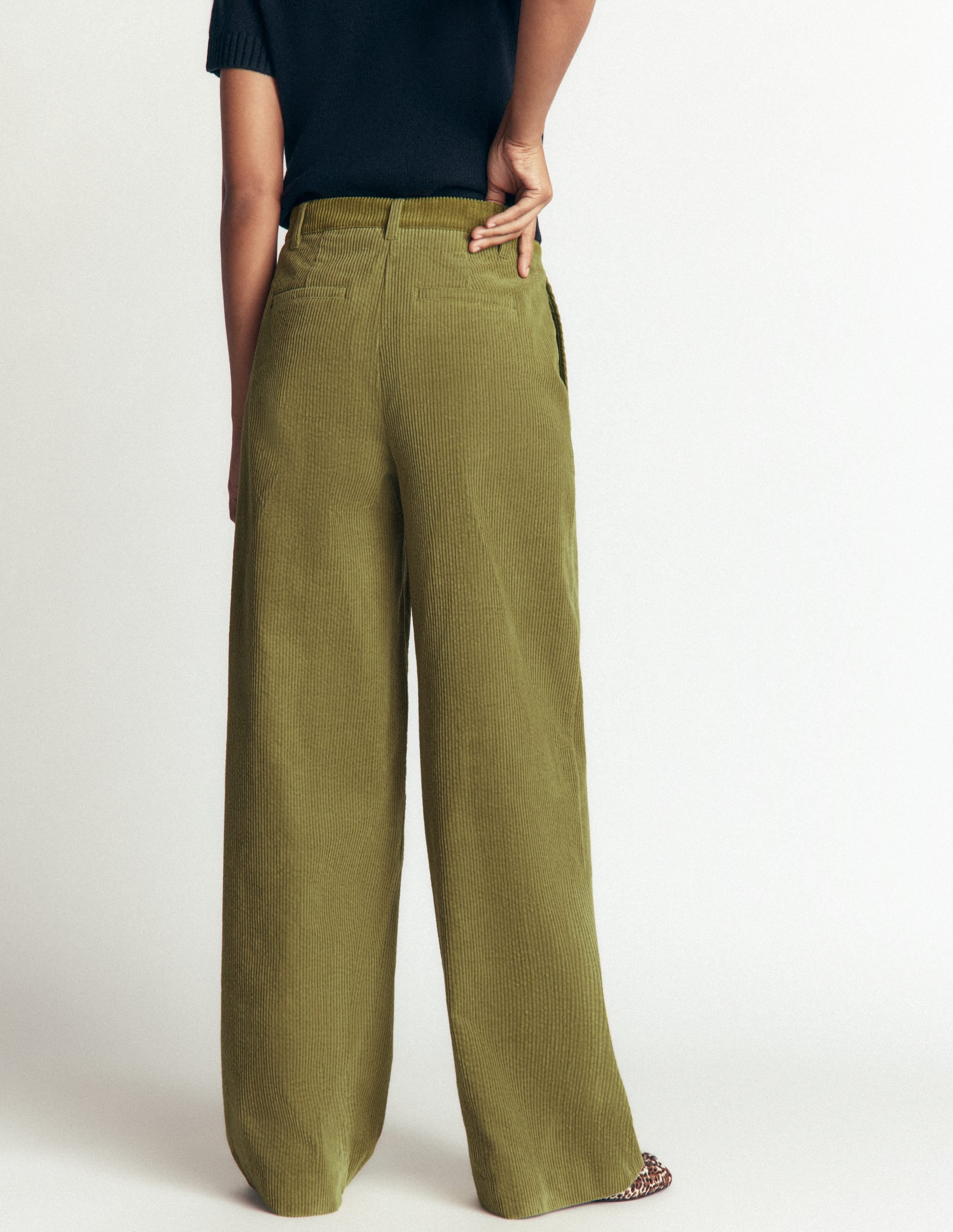 Belgravia Chunky Cord Pants-Cardamon Seed - Image 3