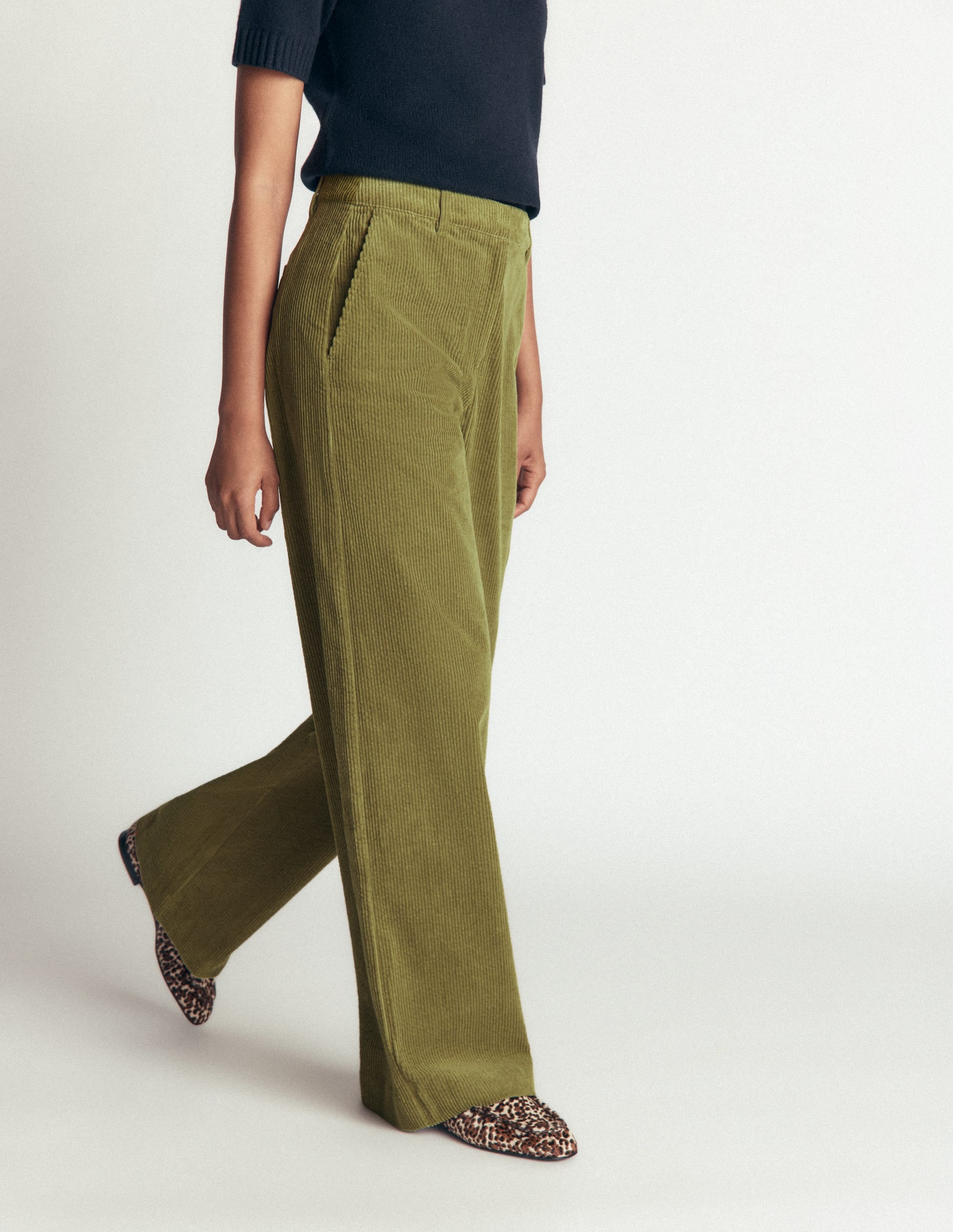 Belgravia Chunky Cord Pants-Cardamon Seed - Image 4